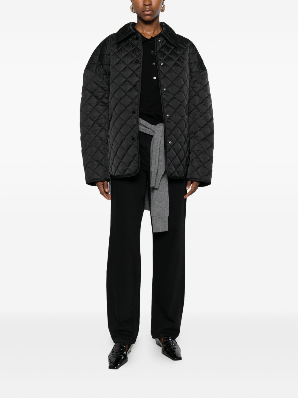Toteme QUILTED NYLON JACKET Size XS / US 0-2 / IT 36-38 - 3 Thumbnail