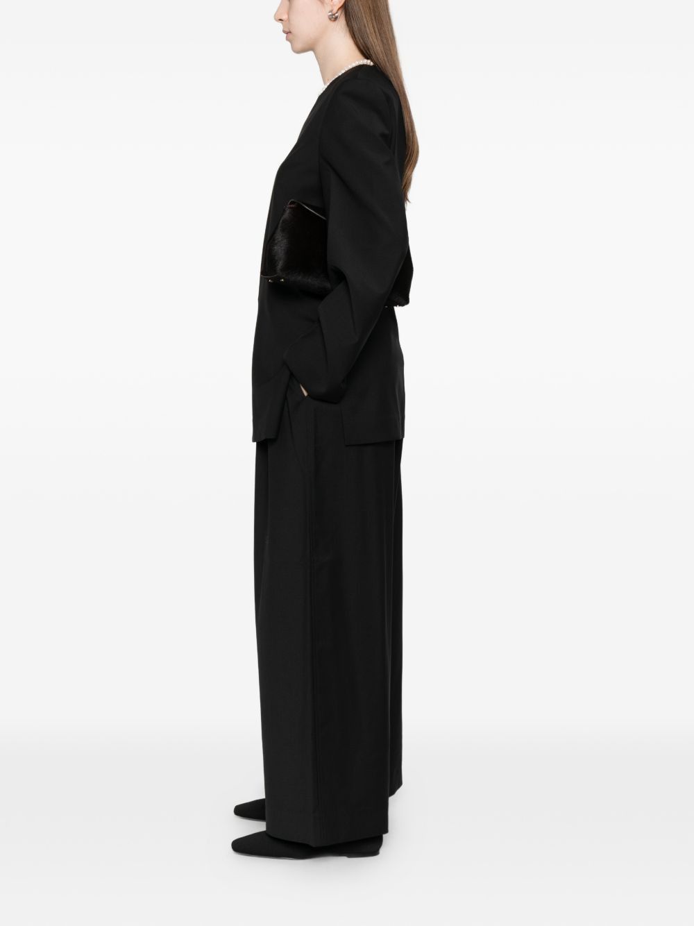 Toteme WOOL DRAWSTRING TROUSERS Size 25" / US 0 / IT 36 - 3 Thumbnail