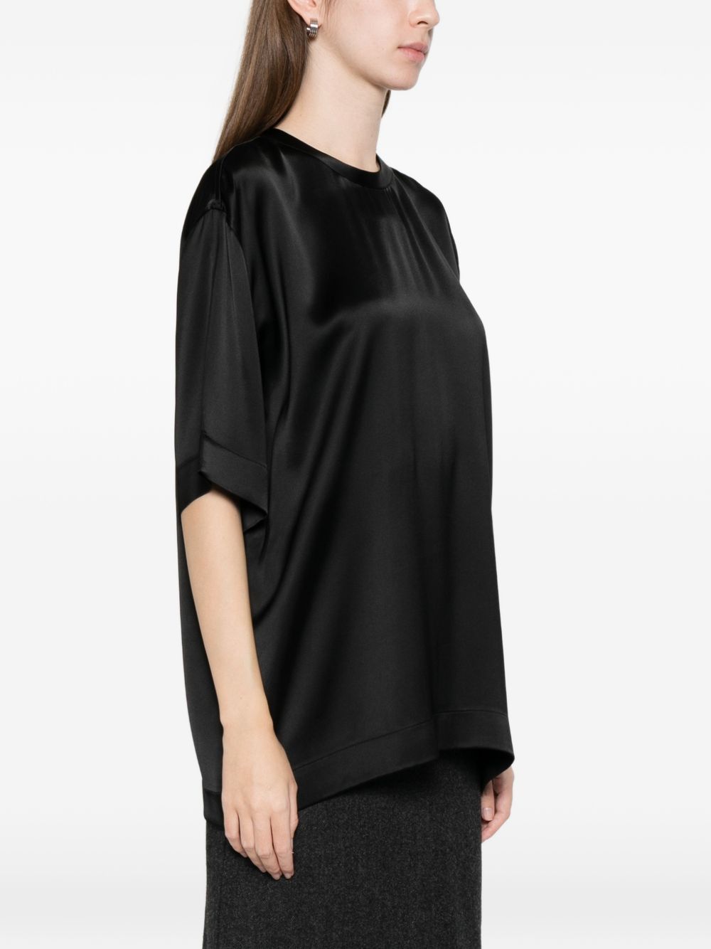 Toteme SATIN T-SHIRT Size XS / US 0-2 / IT 36-38 - 4 Thumbnail