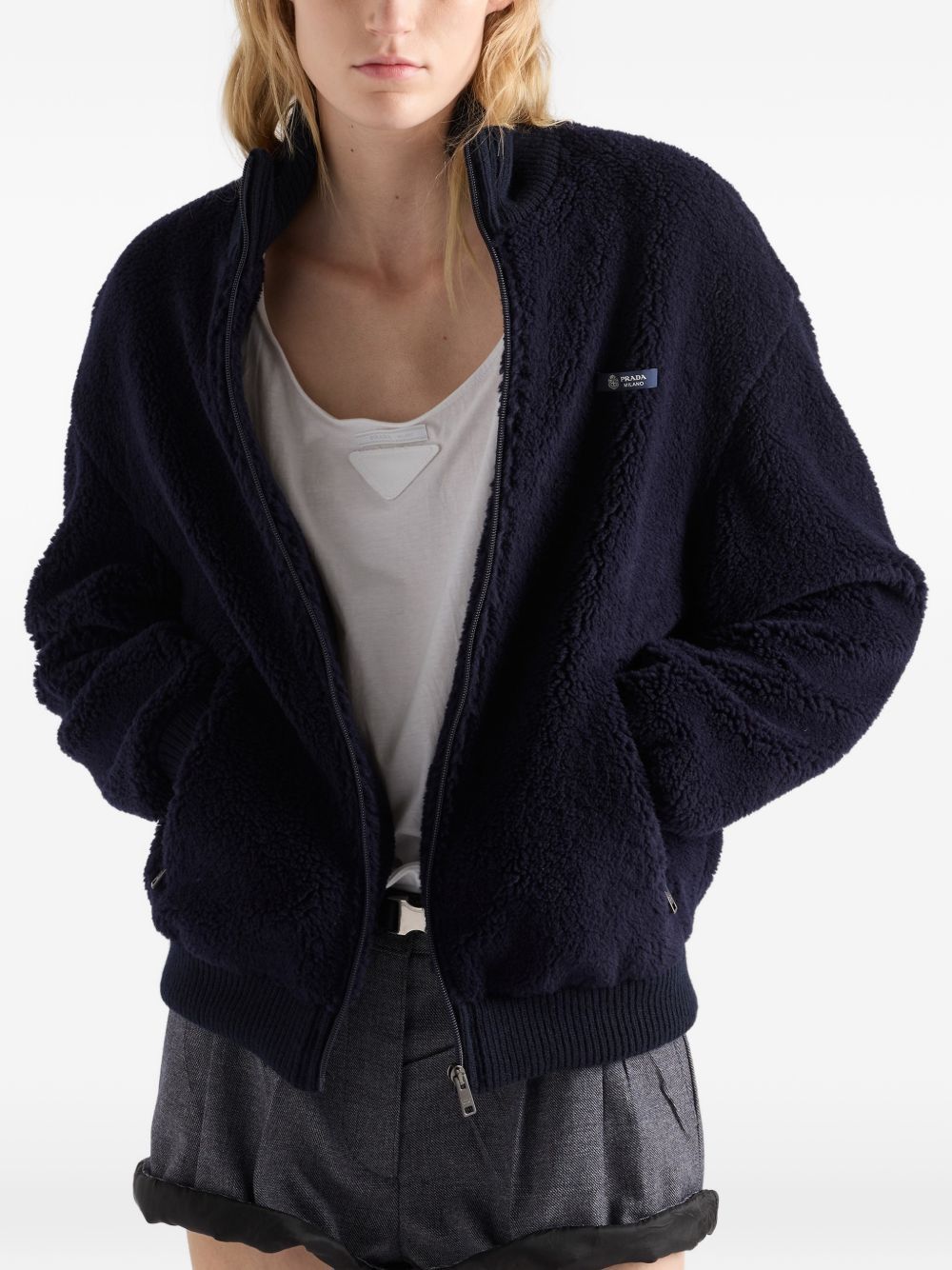 Prada FLEECE BLOUSON JACKET Size S / US 4 / IT 40 - 5 Thumbnail