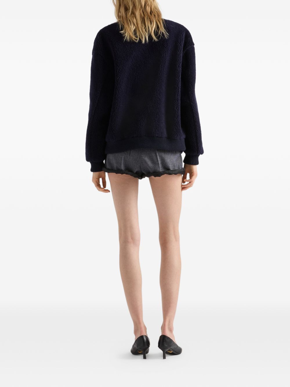Prada FLEECE BLOUSON JACKET Size XS / US 0-2 / IT 36-38 - 2 Thumbnail