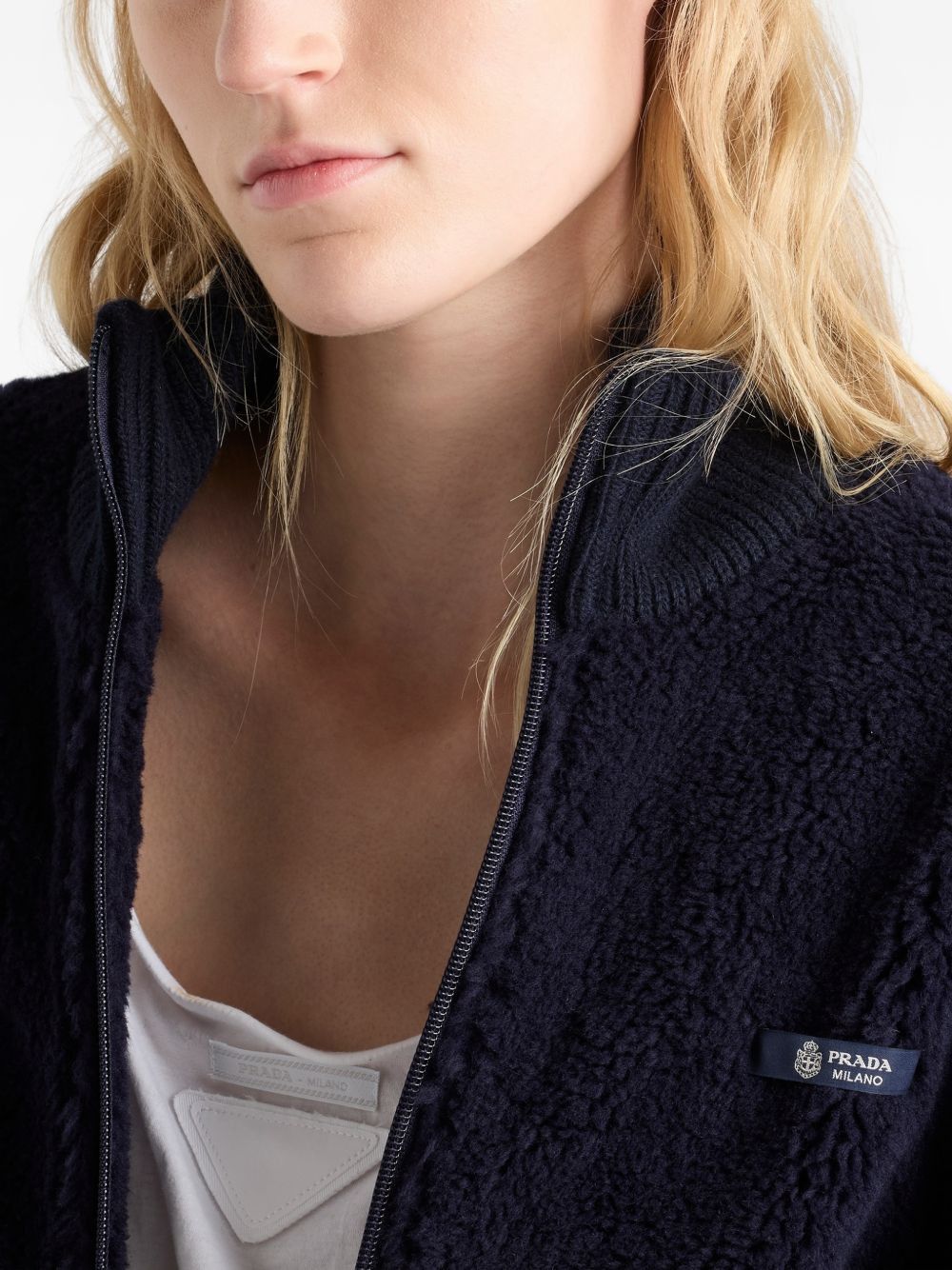 Prada FLEECE BLOUSON JACKET Size XS / US 0-2 / IT 36-38 - 3 Thumbnail
