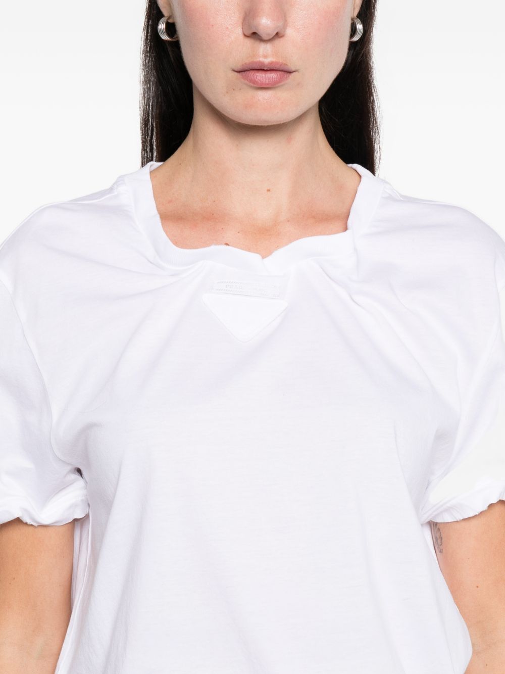 Prada COTTON T-SHIRT Size L / US 10 / IT 46 - 6 Thumbnail