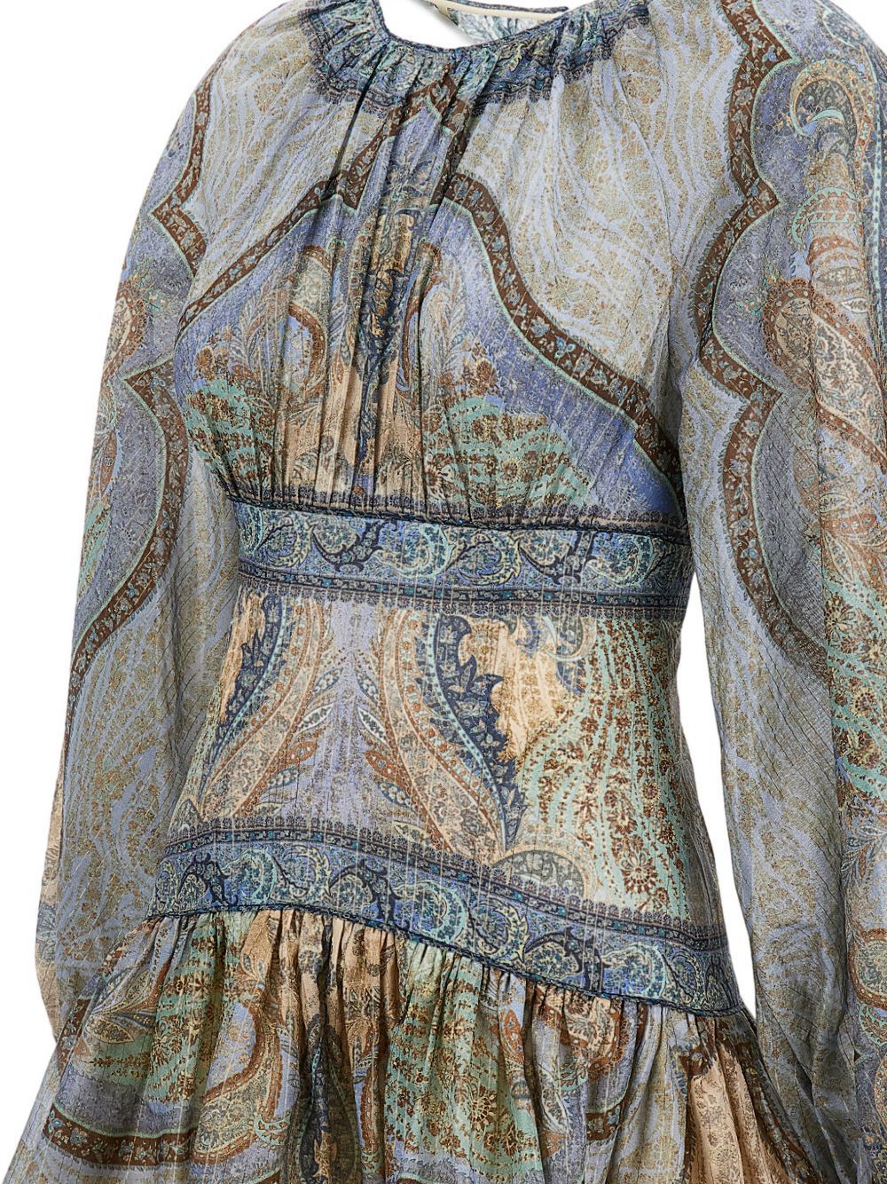 Zimmermann WANDERLUST COTTON AND SILK MINI DRESS Size S / US 4 / IT 40 - 3 Thumbnail