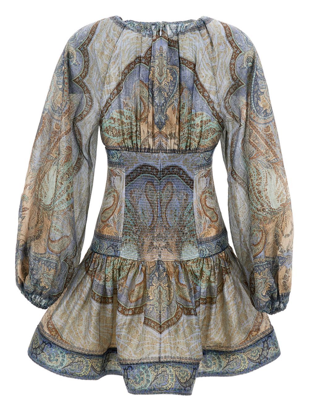 Zimmermann WANDERLUST COTTON AND SILK MINI DRESS Size S / US 4 / IT 40 - 2 Thumbnail