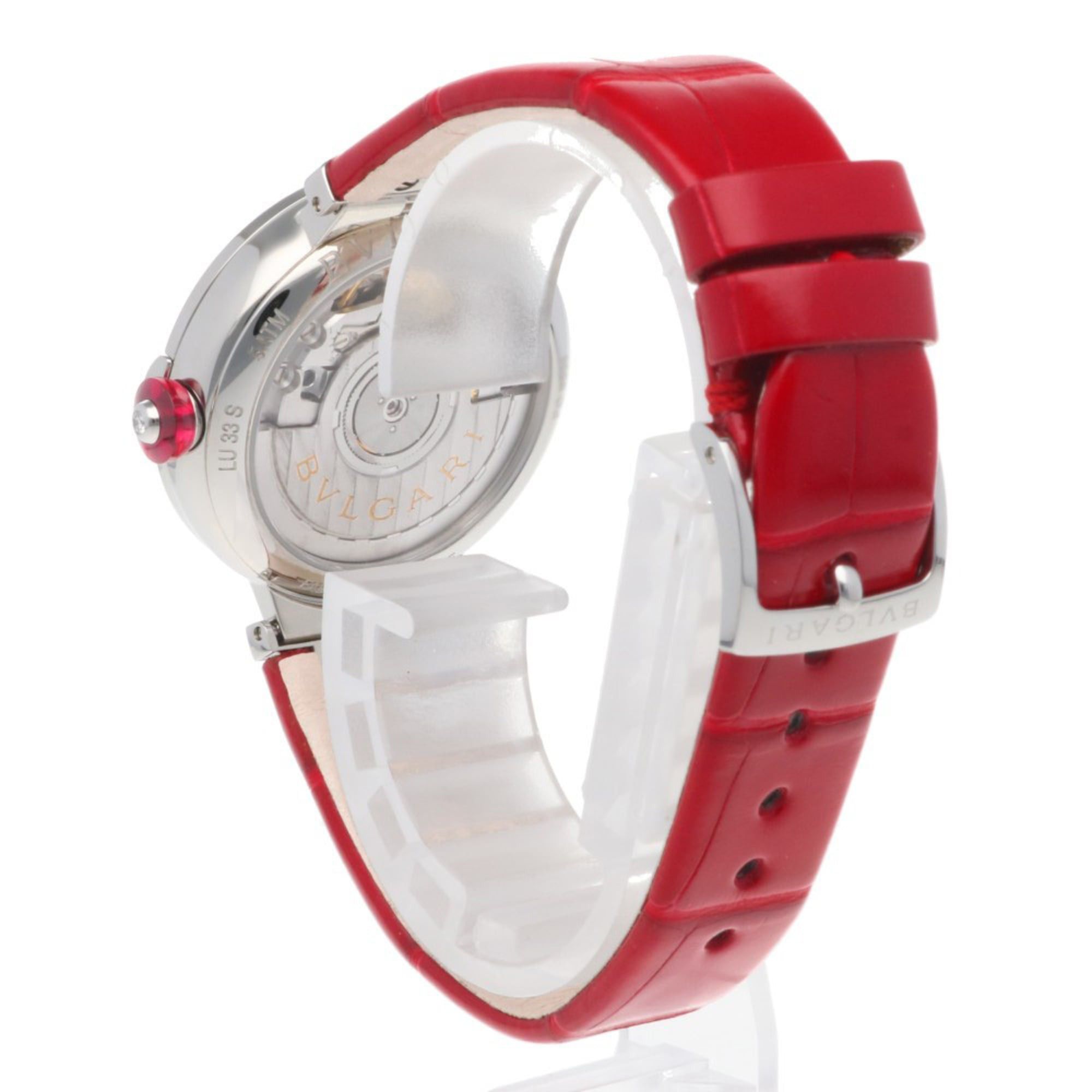 Bvlgari Bvlgari Lucea Stainless Steel Watch LU33C2SLD/11 Automatic Women's BVLGARI Pink Shell with 11 Diamonds, Overhauled Size ONE SIZE - 5 Thumbnail