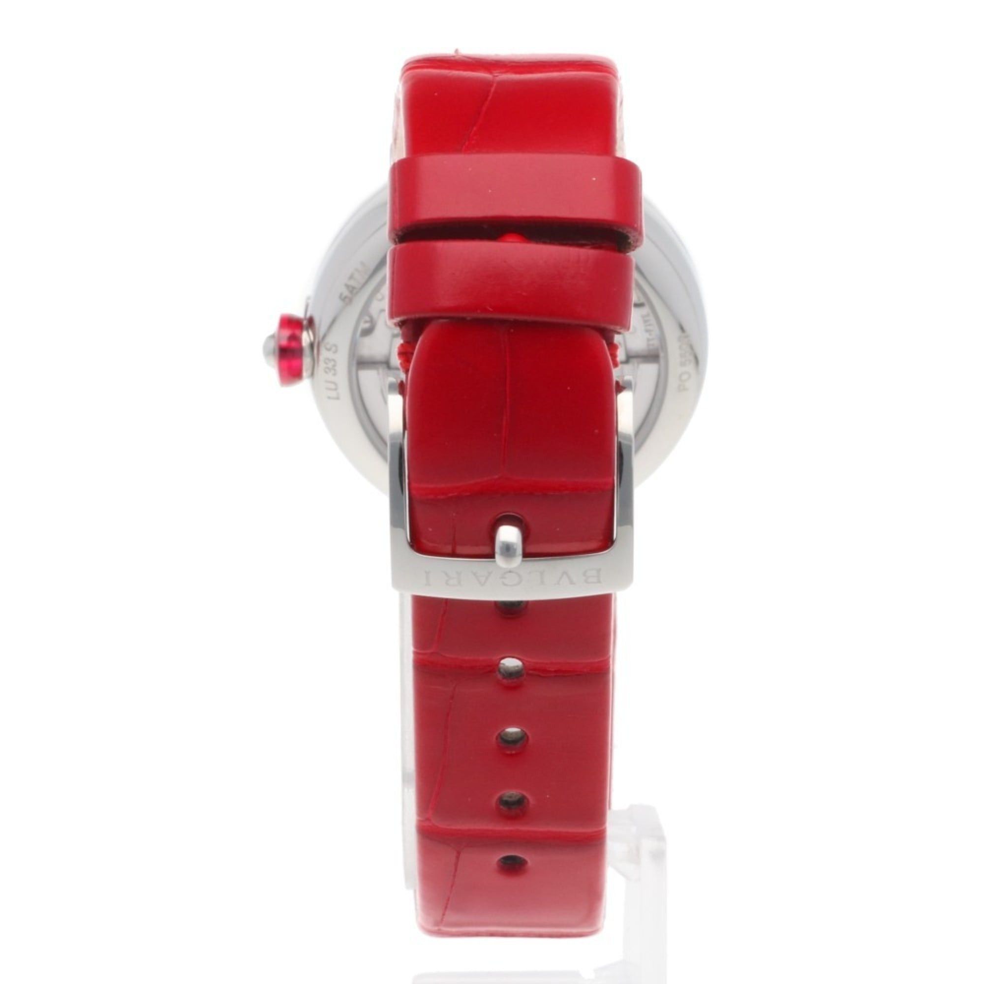 Bvlgari Bvlgari Lucea Stainless Steel Watch LU33C2SLD/11 Automatic Women's BVLGARI Pink Shell with 11 Diamonds, Overhauled Size ONE SIZE - 6 Thumbnail