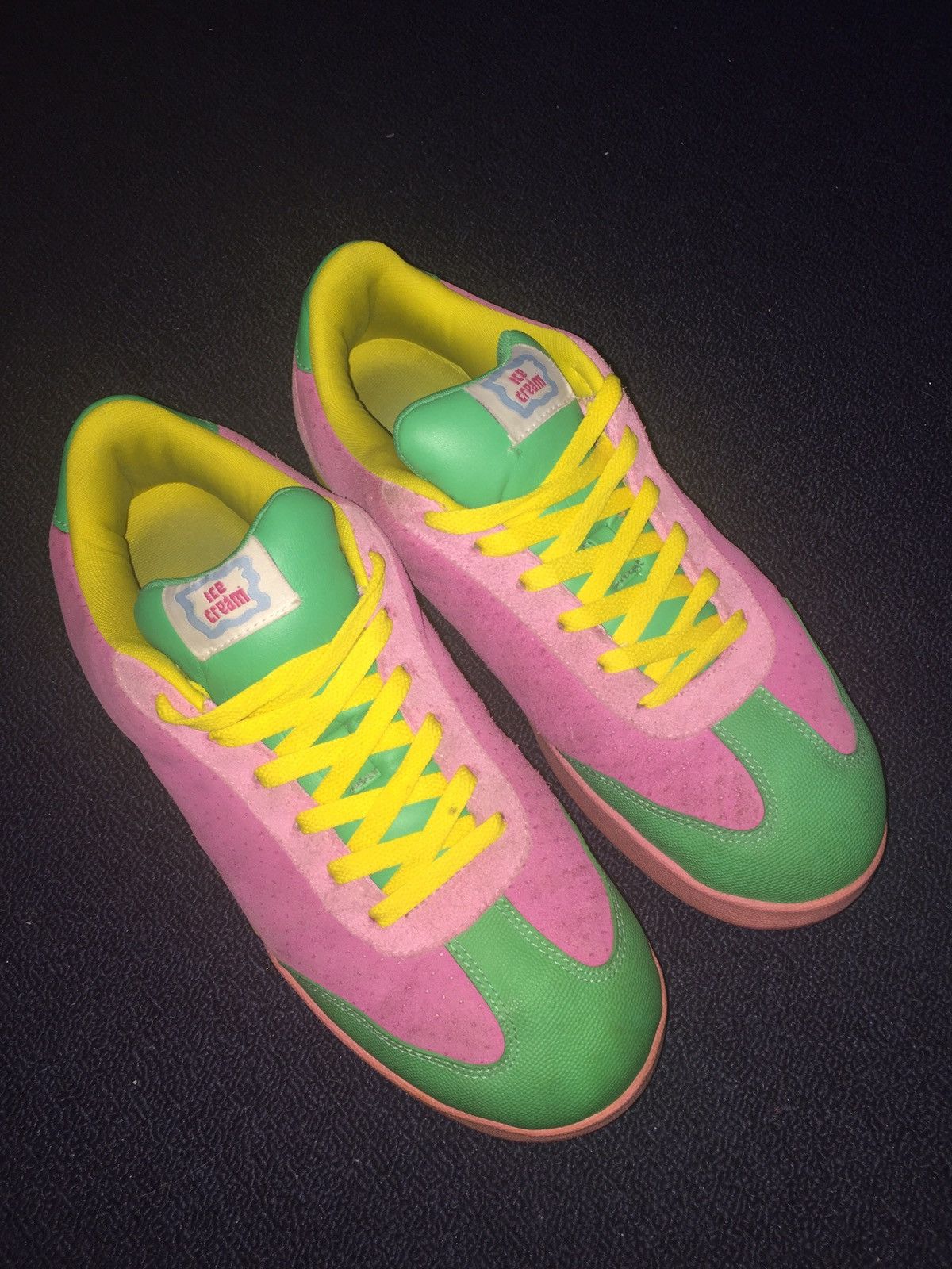 Reebok ICECREAM BBC Reebok Board Flip 1 I Pink/Pink Green Yellow | Grailed