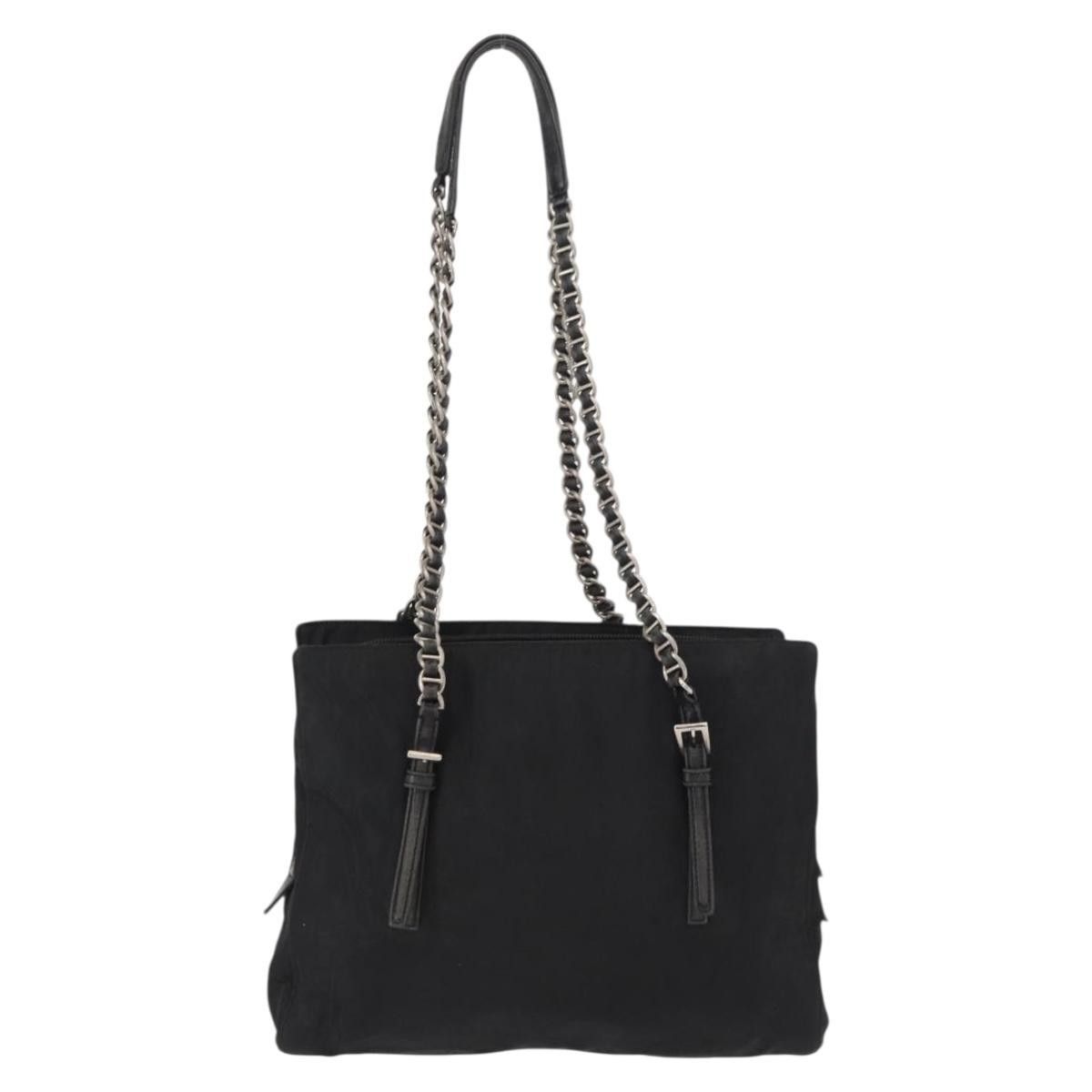Prada Prada Vintage Chain Shoulder Bag Tessuto Size ONE SIZE - 2 Thumbnail