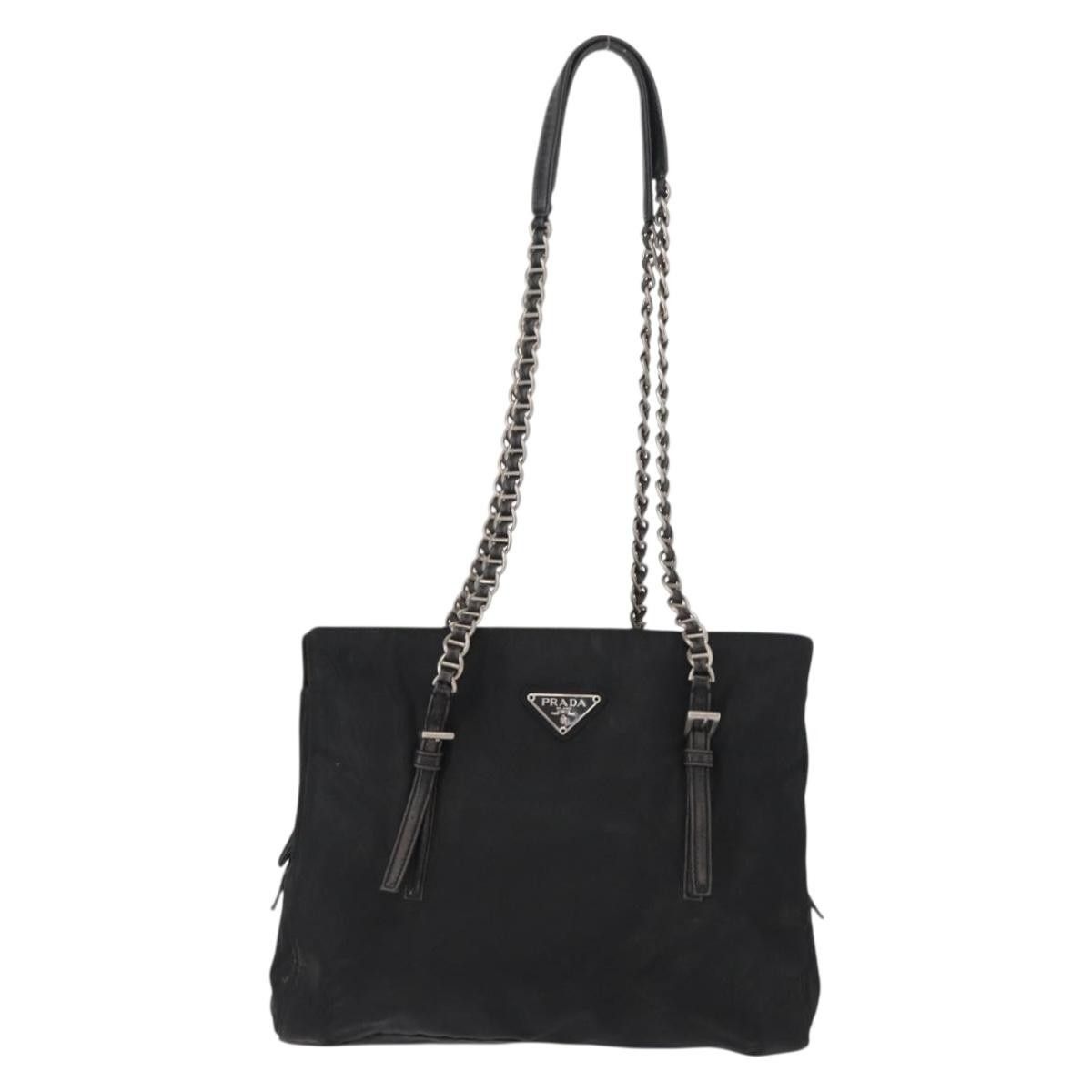 Prada Prada Vintage Chain Shoulder Bag Tessuto Size ONE SIZE - 17 Thumbnail