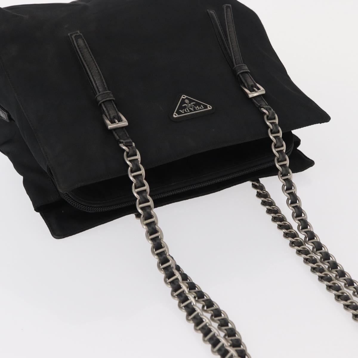 Prada Prada Vintage Chain Shoulder Bag Tessuto Size ONE SIZE - 13 Thumbnail