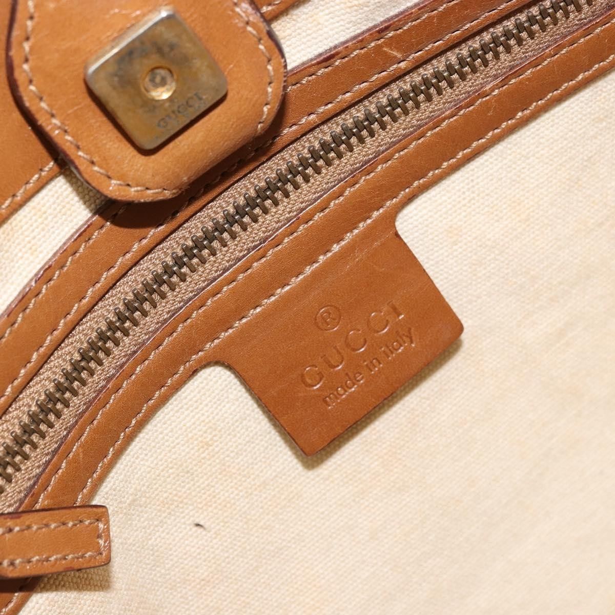 Gucci Gucci Vintage Bamboo Handle Bag Canvas Size ONE SIZE - 6 Thumbnail