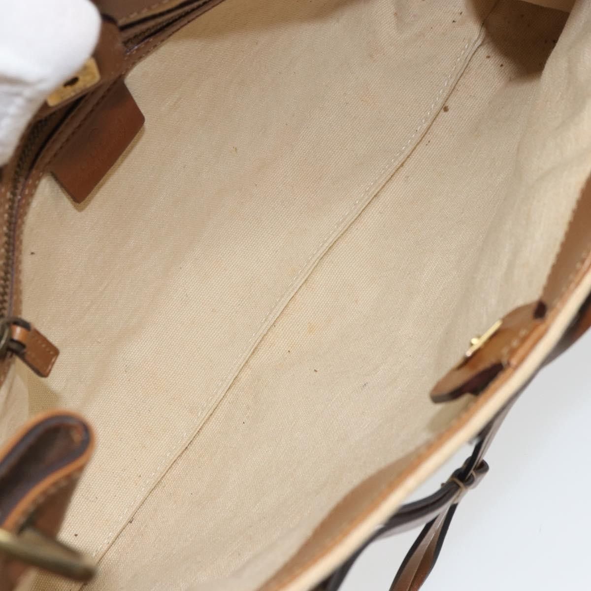 Gucci Gucci Vintage Bamboo Handle Bag Canvas Size ONE SIZE - 5 Thumbnail