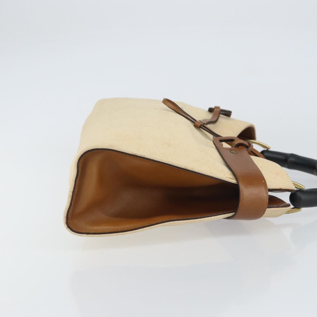 Gucci Gucci Vintage Bamboo Handle Bag Canvas Size ONE SIZE - 3 Thumbnail