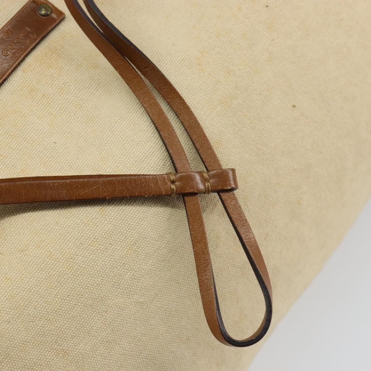Gucci Gucci Vintage Bamboo Handle Bag Canvas Size ONE SIZE - 15 Thumbnail
