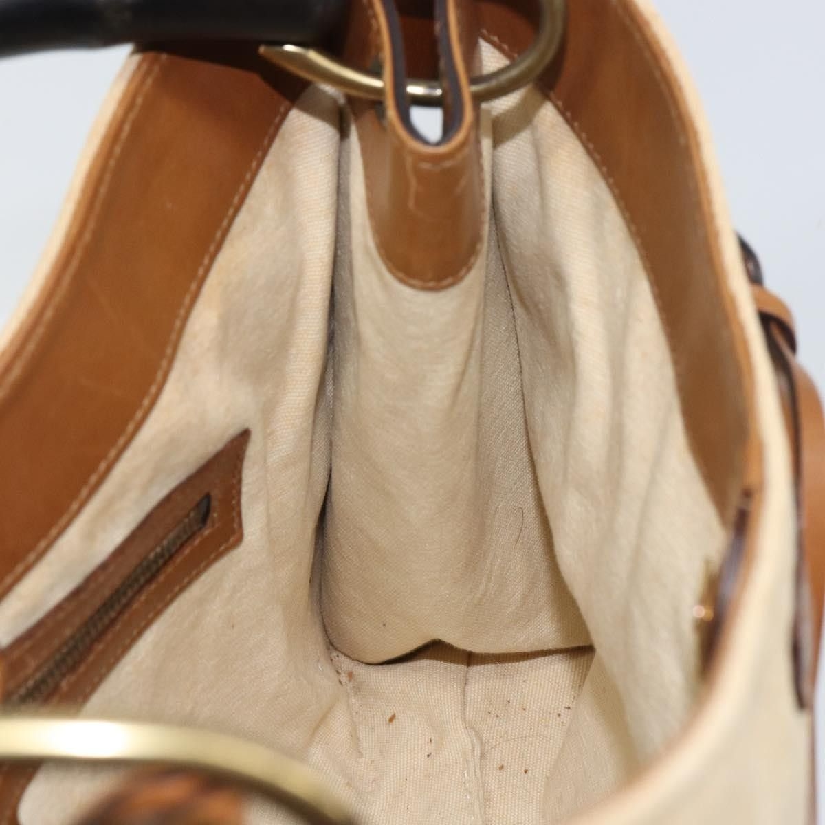 Gucci Gucci Vintage Bamboo Handle Bag Canvas Size ONE SIZE - 20 Thumbnail