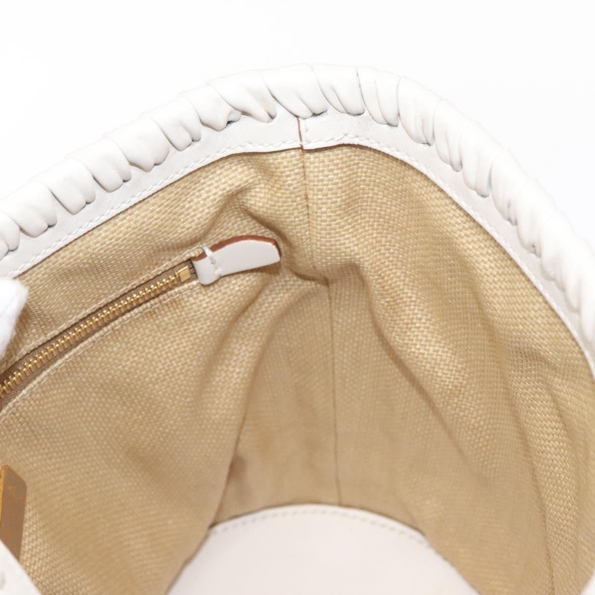 Prada Prada Bucket Bag Woven Raffia with Leather Size ONE SIZE - 22 Thumbnail