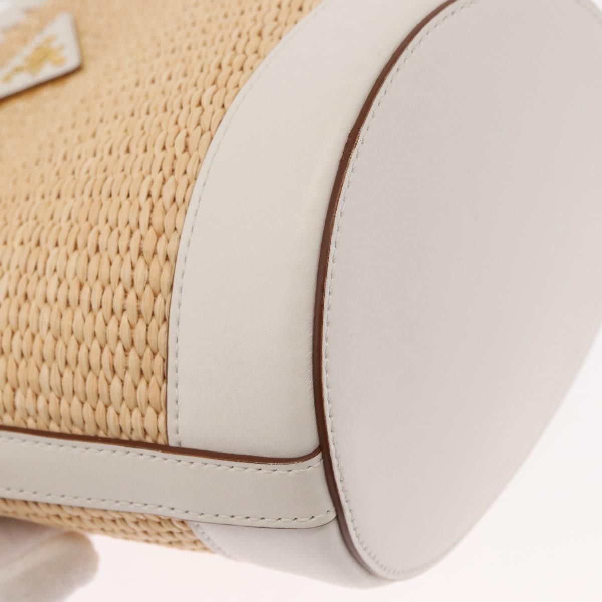 Prada Prada Bucket Bag Woven Raffia with Leather Size ONE SIZE - 10 Thumbnail