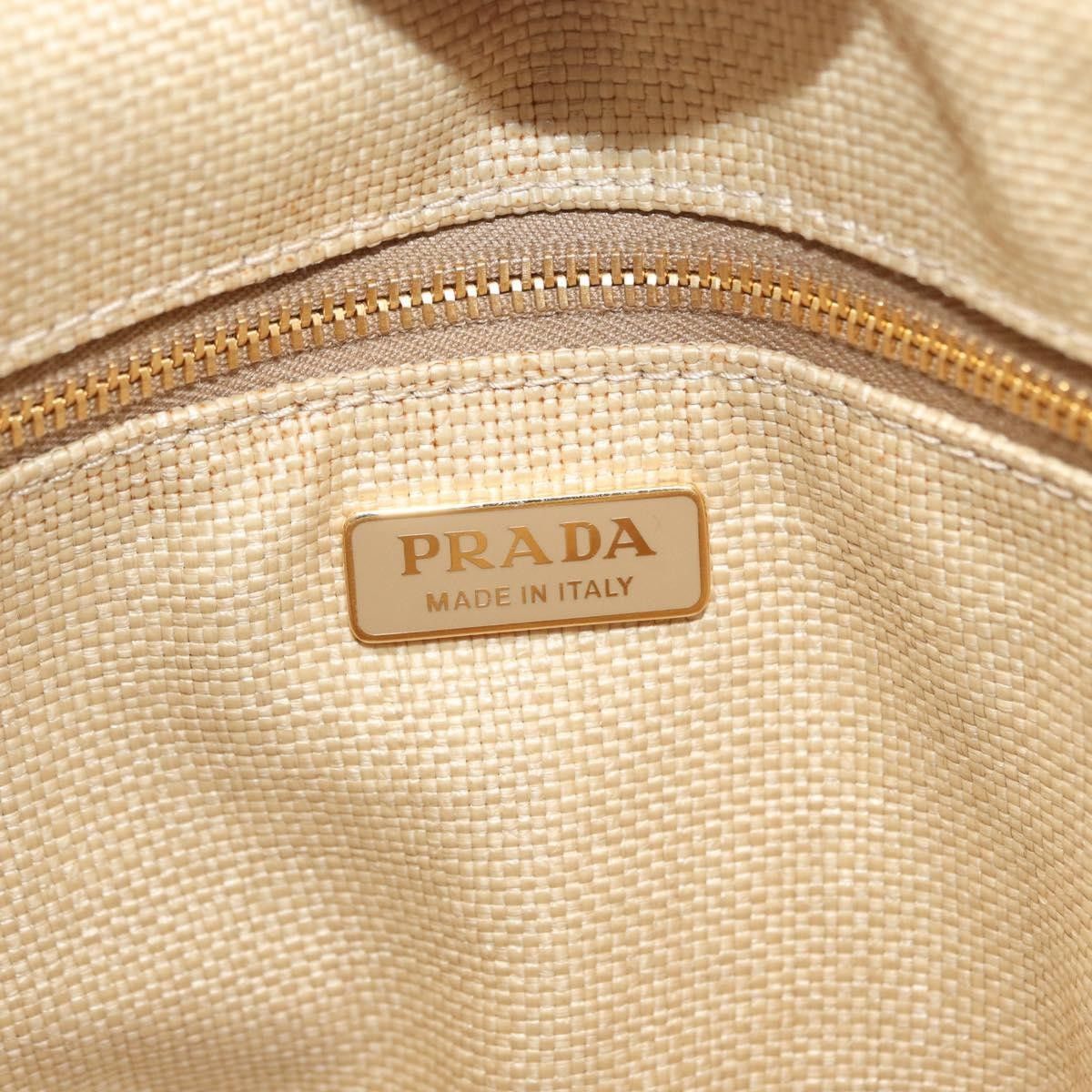Prada Prada Bucket Bag Woven Raffia with Leather Size ONE SIZE - 6 Thumbnail