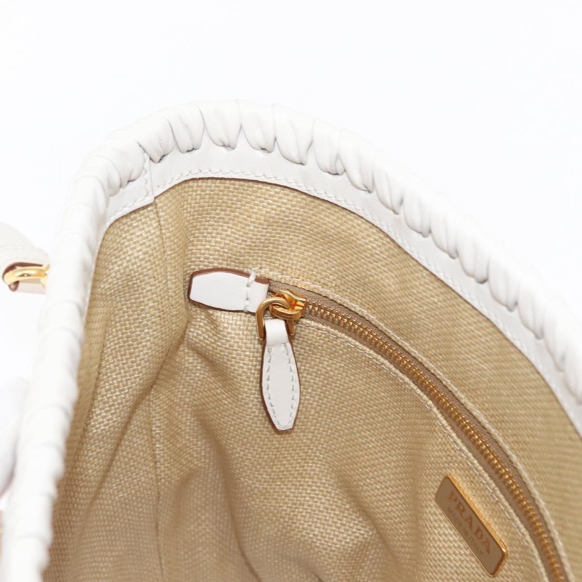 Prada Prada Bucket Bag Woven Raffia with Leather Size ONE SIZE - 16 Thumbnail
