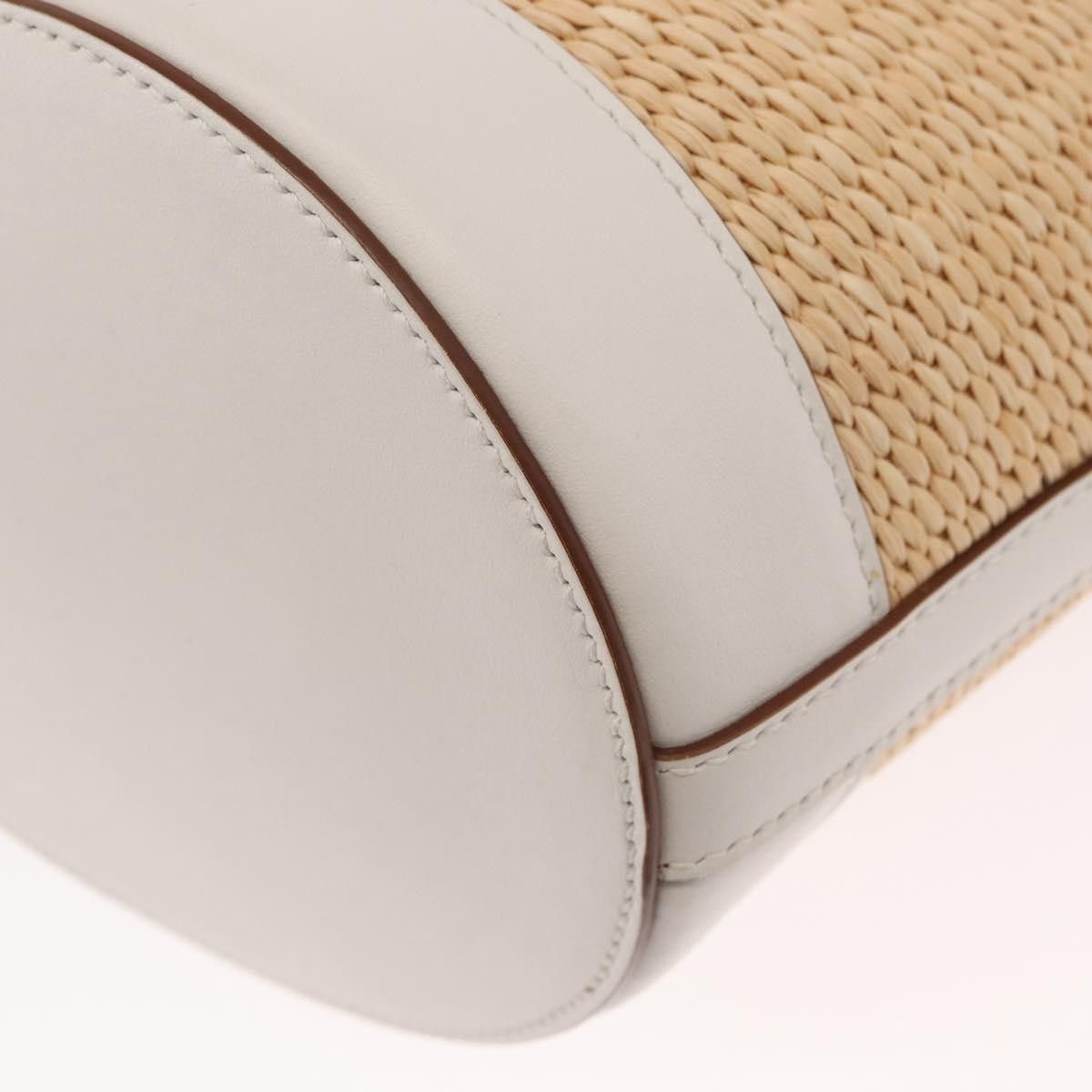 Prada Prada Bucket Bag Woven Raffia with Leather Size ONE SIZE - 9 Thumbnail