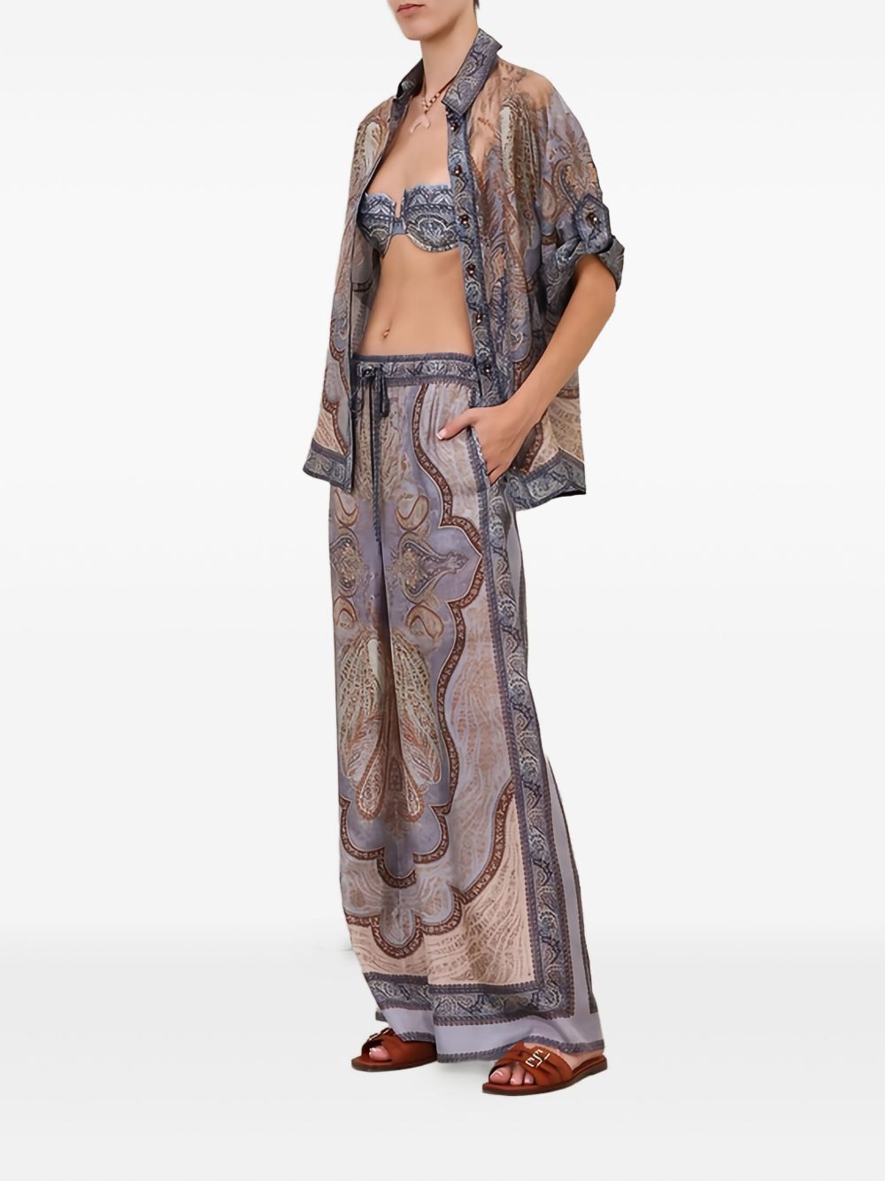 Zimmermann WANDERLUST SILK TROUSERS Size 26" / US 2 / IT 38 - 5 Thumbnail