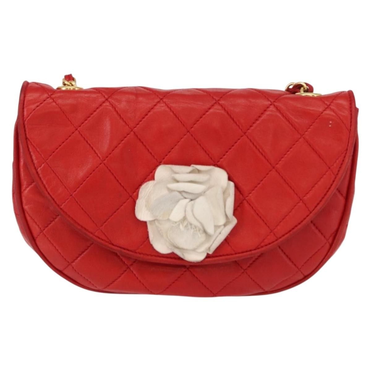 Chanel Chanel Camellia Rounded Clutch Satin and Leather Size ONE SIZE - 16 Thumbnail