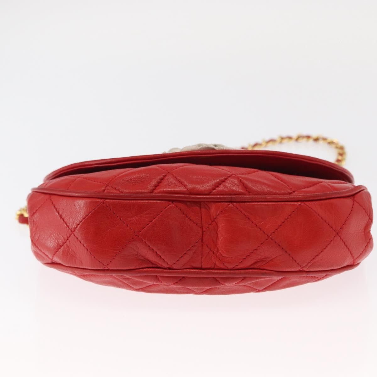 Chanel Chanel Camellia Rounded Clutch Satin and Leather Size ONE SIZE - 5 Thumbnail