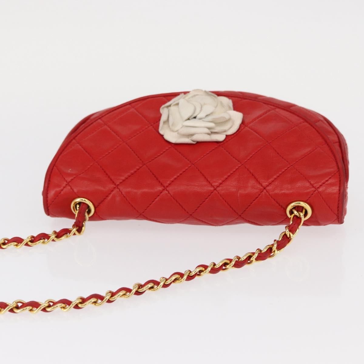 Chanel Chanel Camellia Rounded Clutch Satin and Leather Size ONE SIZE - 6 Thumbnail