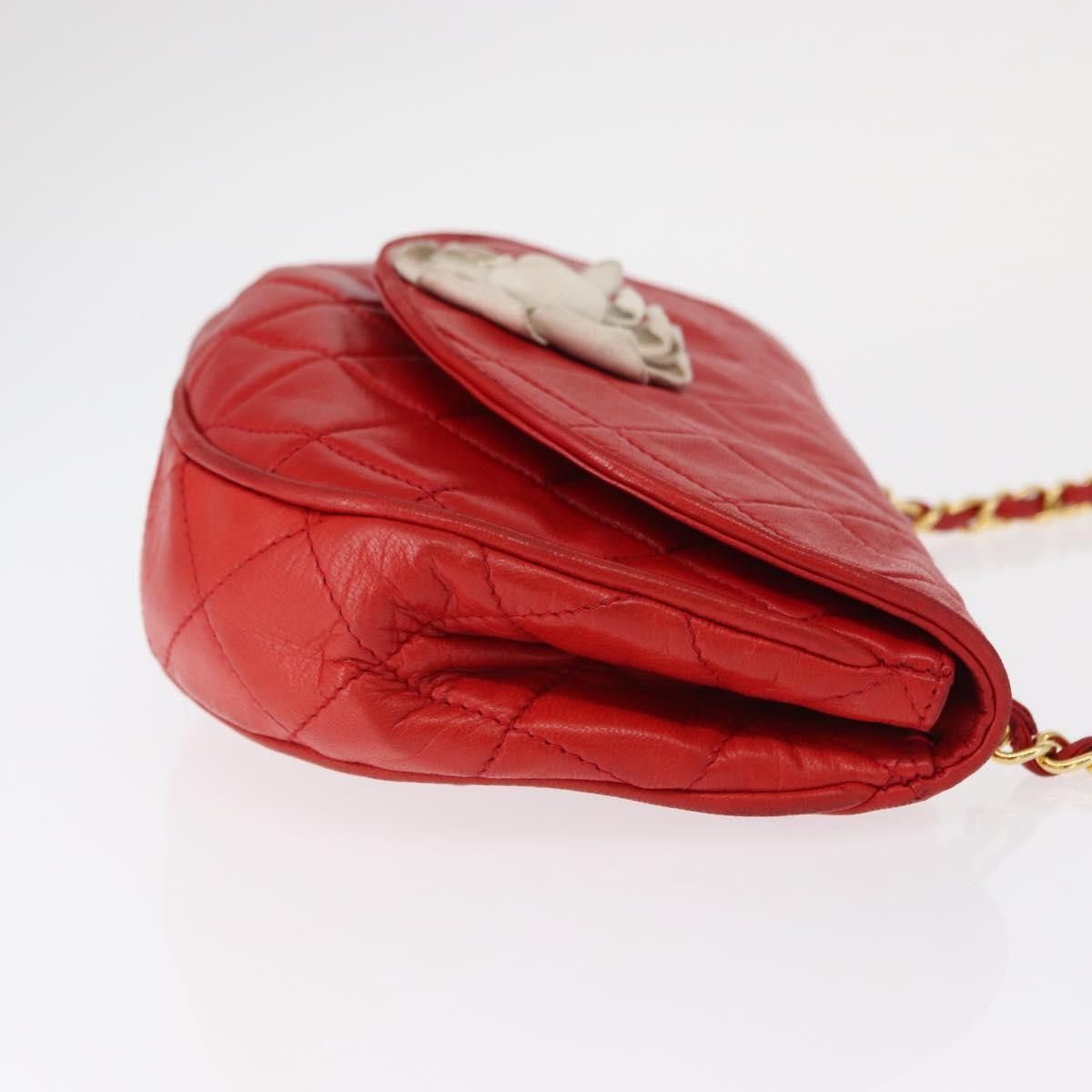 Chanel Chanel Camellia Rounded Clutch Satin and Leather Size ONE SIZE - 3 Thumbnail