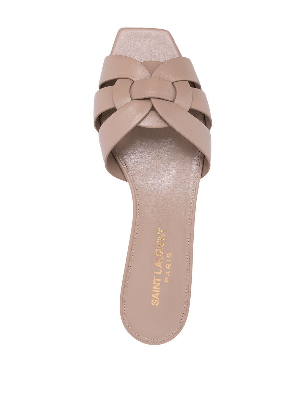 Saint Laurent Paris TRIBUTE NU PIEDS LEATHER SANDALS Size US 9.5 / IT 39.5 - 2 Thumbnail