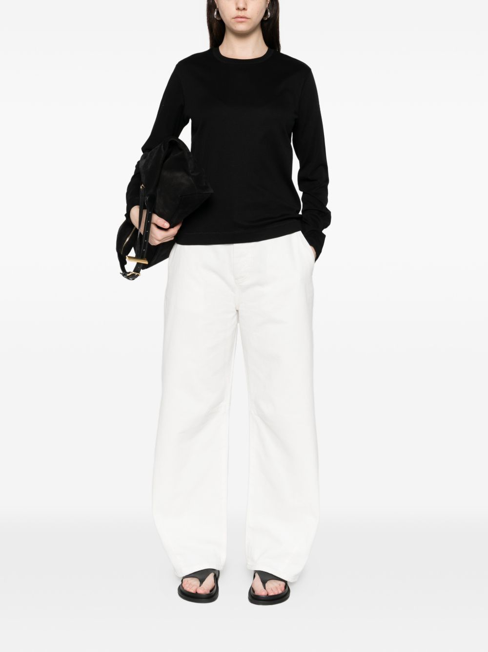 HERSKIND COTTON CREWNECK SWEATER Size XS / US 0-2 / IT 36-38 - 4 Thumbnail