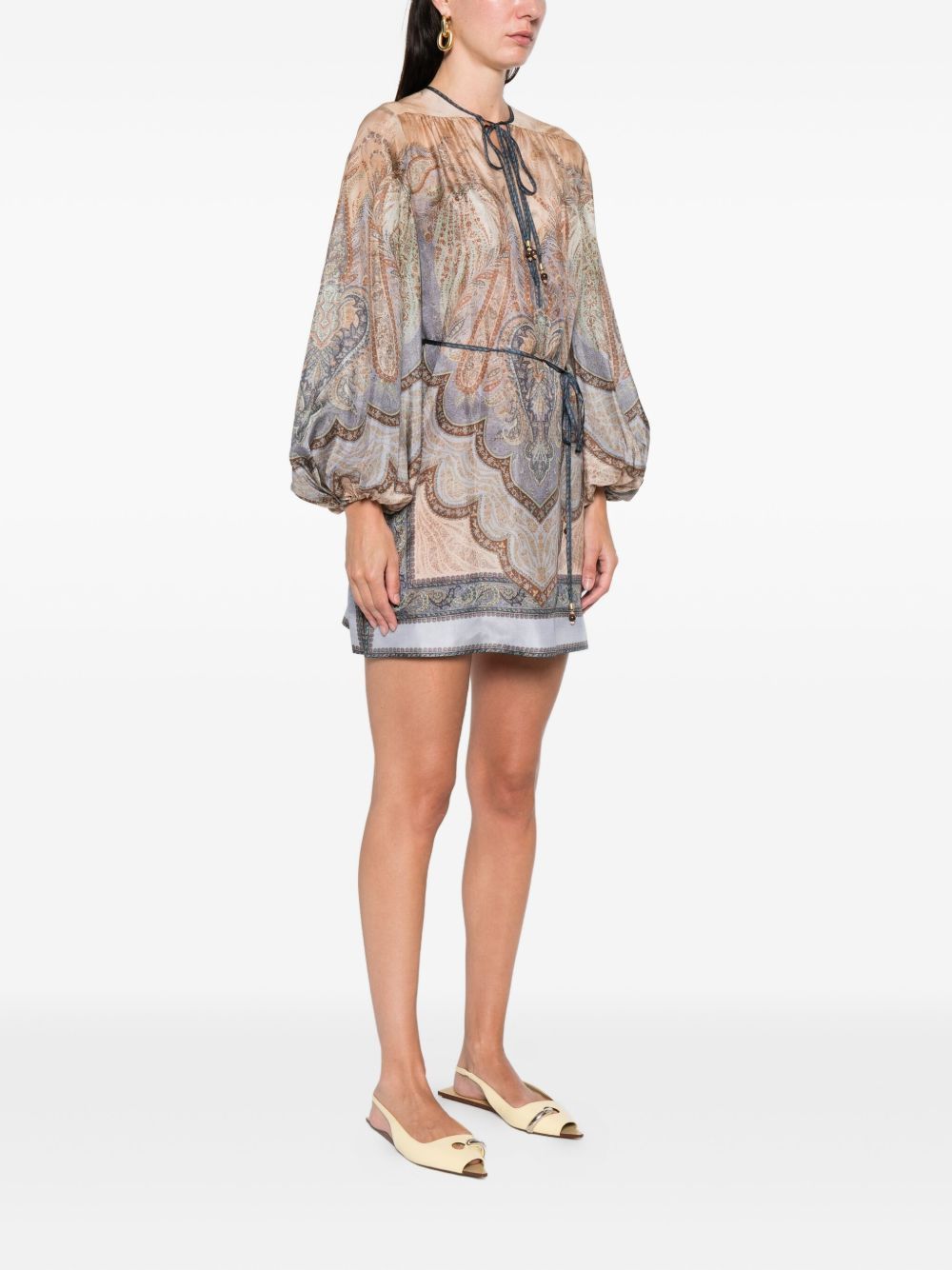 Zimmermann WANDERLUST SILK TUNIC Size L / US 10 / IT 46 - 4 Thumbnail