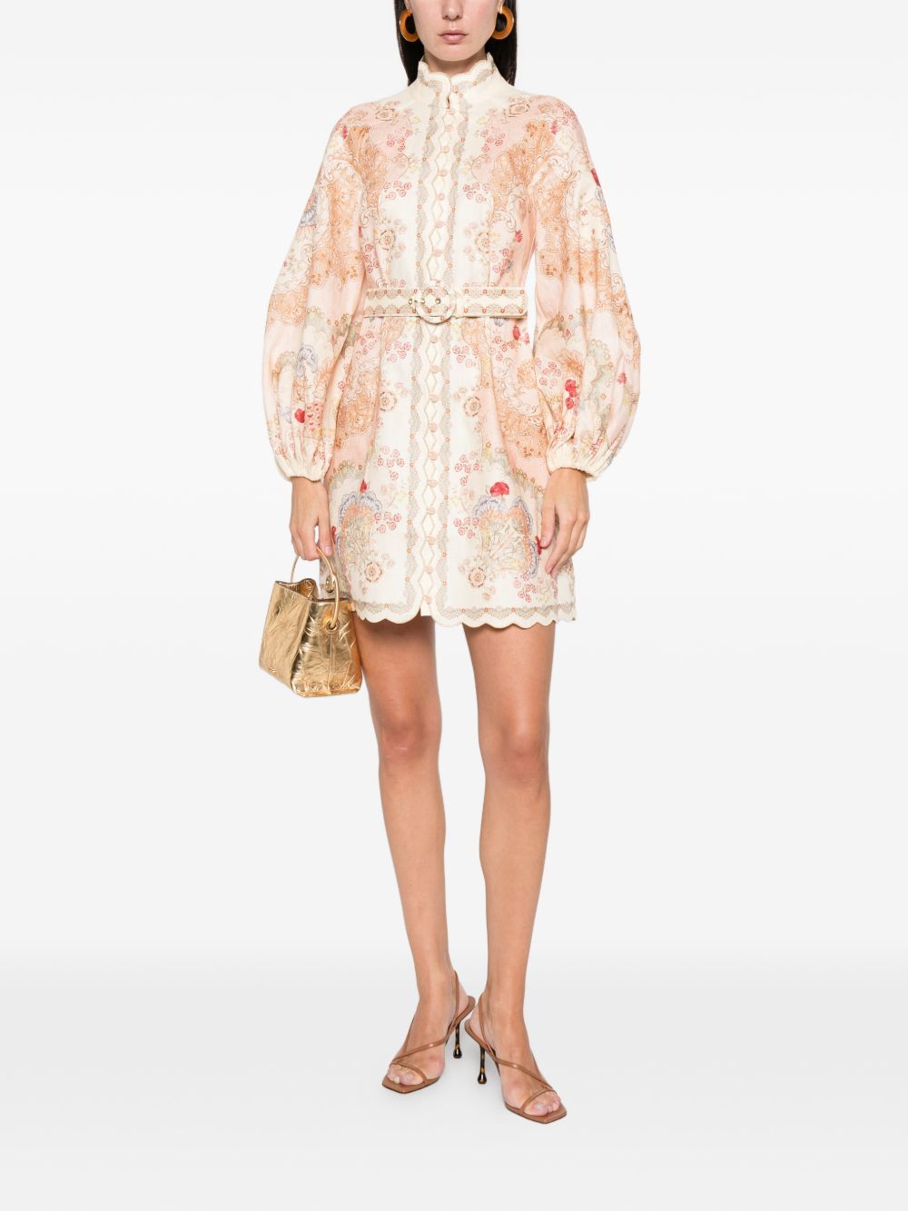 Zimmermann DAYLIGHT LINEN MINI DRESS Size M / US 6-8 / IT 42-44 - 5 Thumbnail
