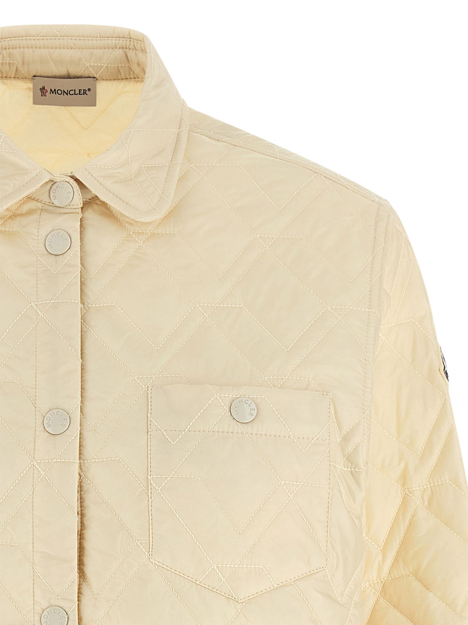 Moncler Quilted Overshirt Size M / US 6-8 / IT 42-44 - 3 Thumbnail