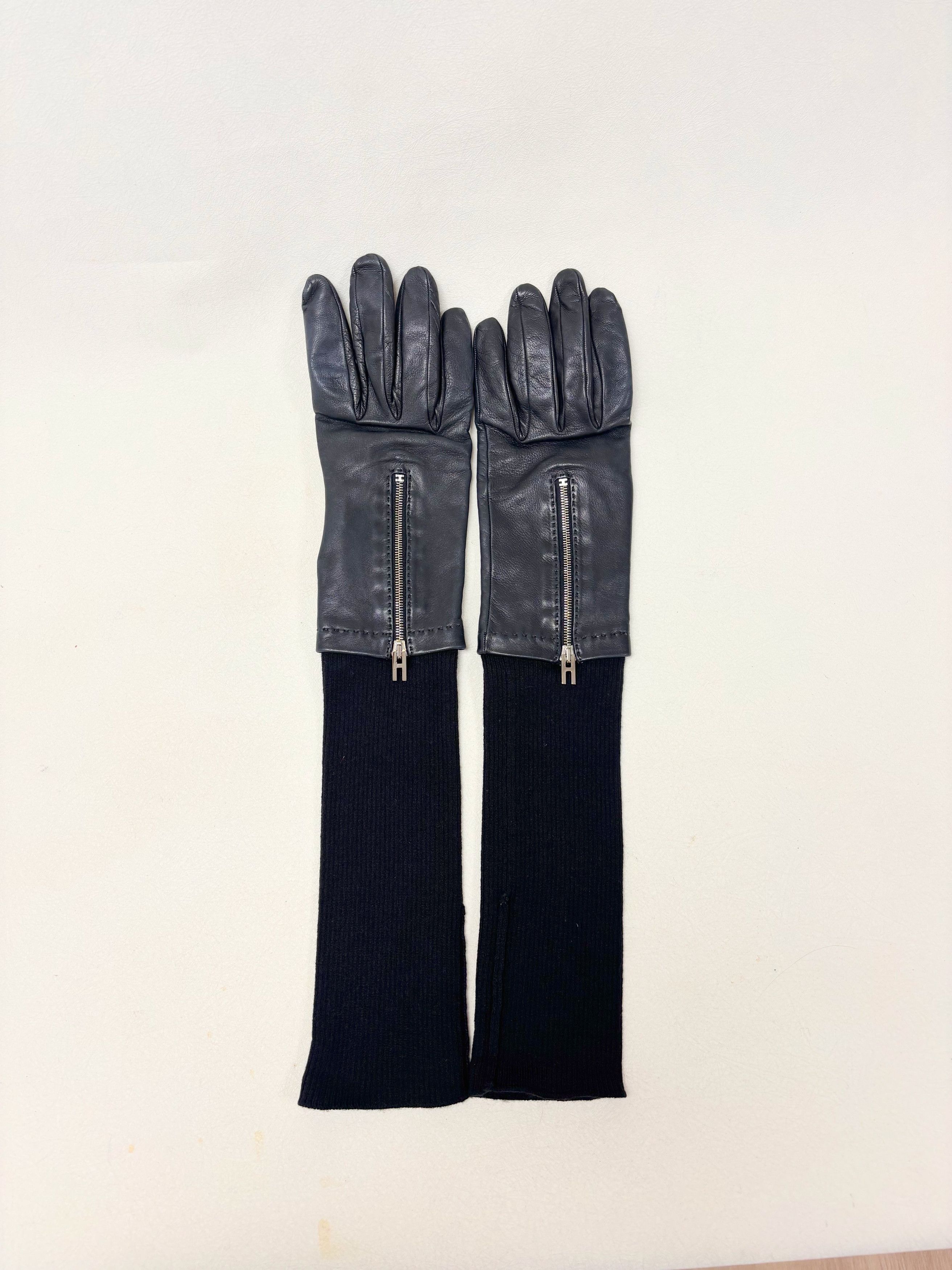 Other HERMÈS Gants en cuir et cachemire Size ONE SIZE - 5 Thumbnail
