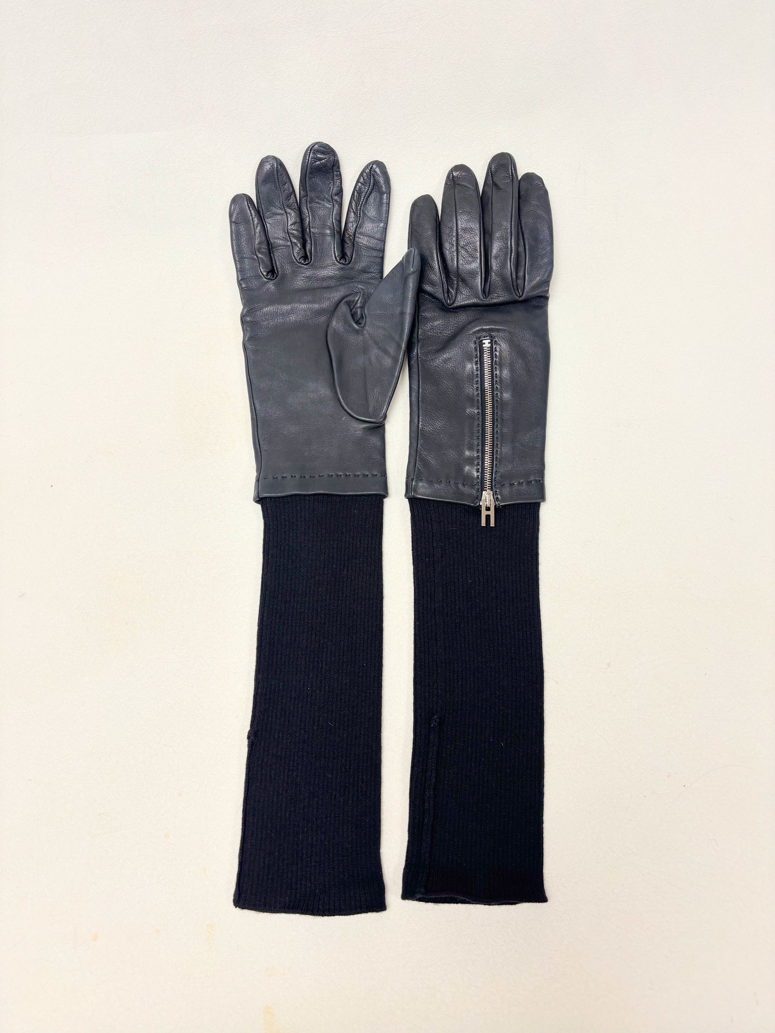 Other HERMÈS Gants en cuir et cachemire Size ONE SIZE - 9 Thumbnail
