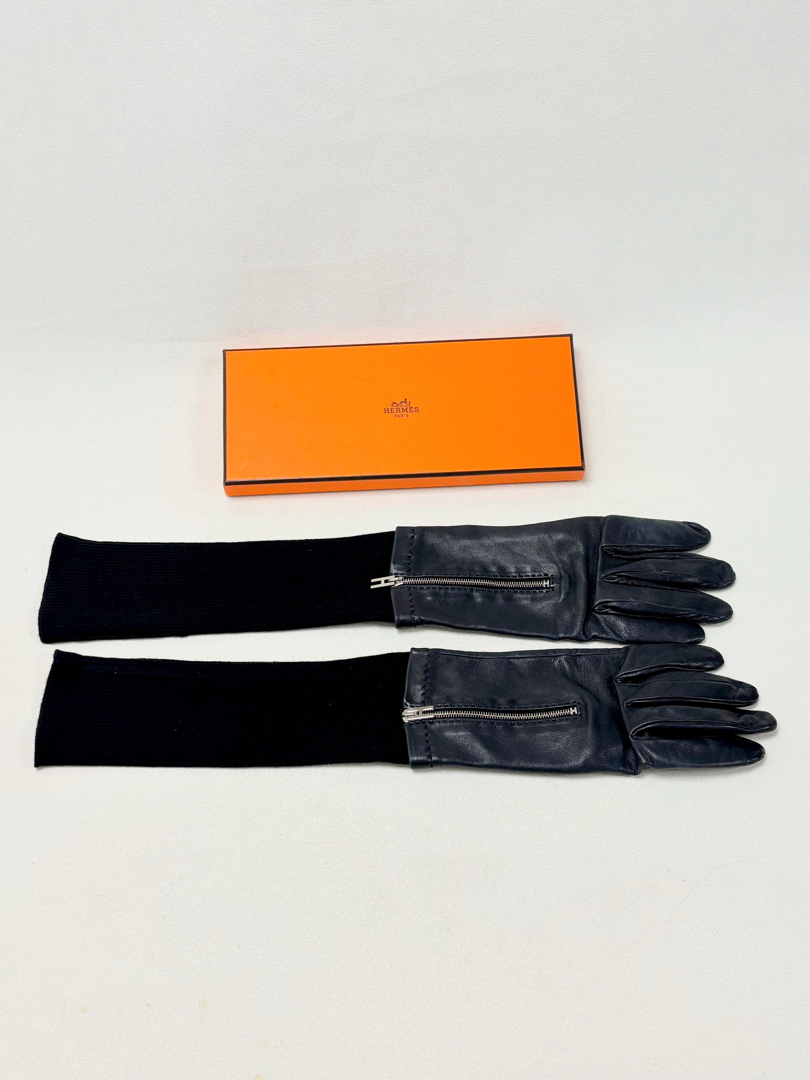 Other HERMÈS Gants en cuir et cachemire Size ONE SIZE - 11 Thumbnail