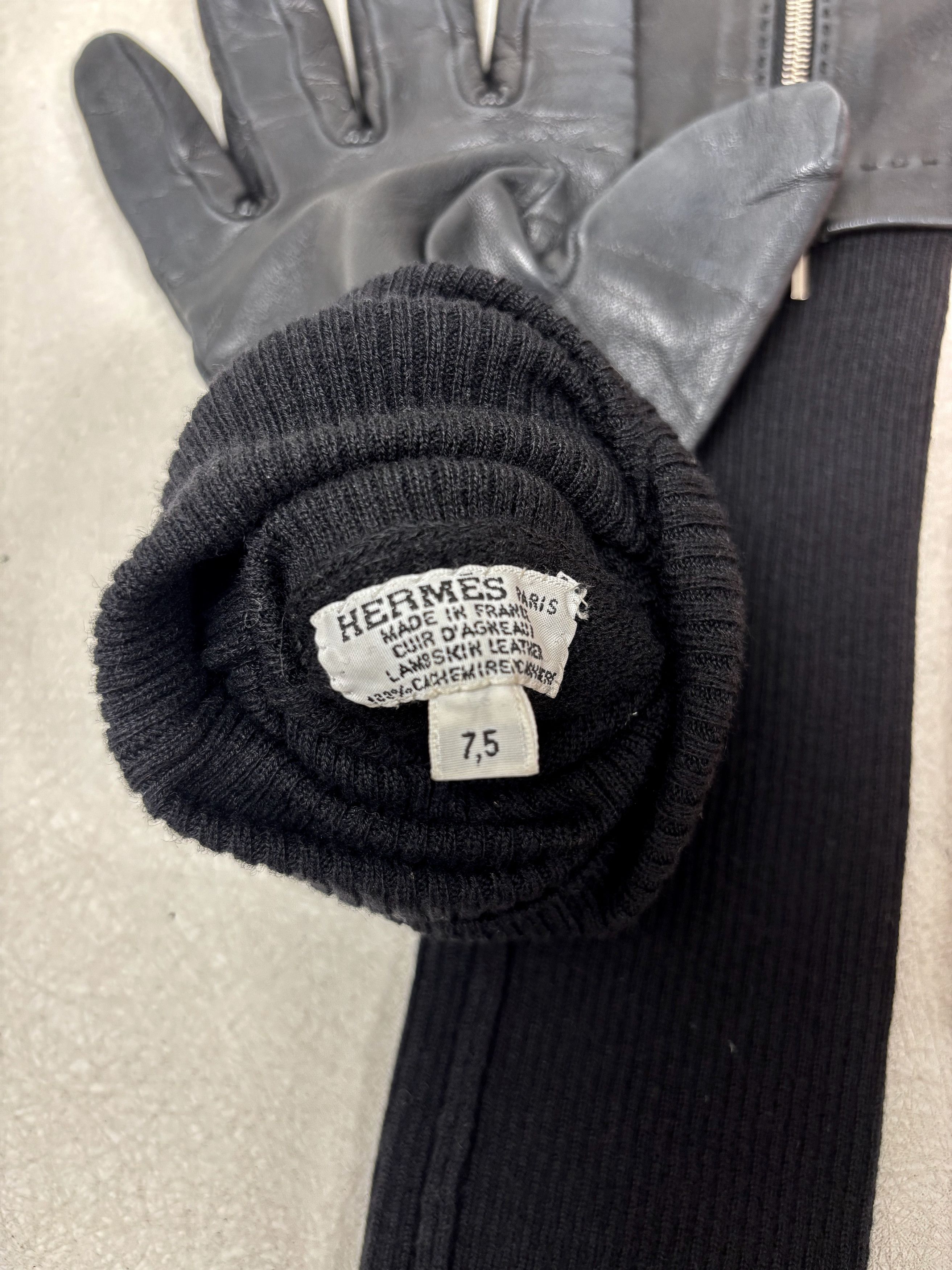 Other HERMÈS Gants en cuir et cachemire Size ONE SIZE - 7 Thumbnail