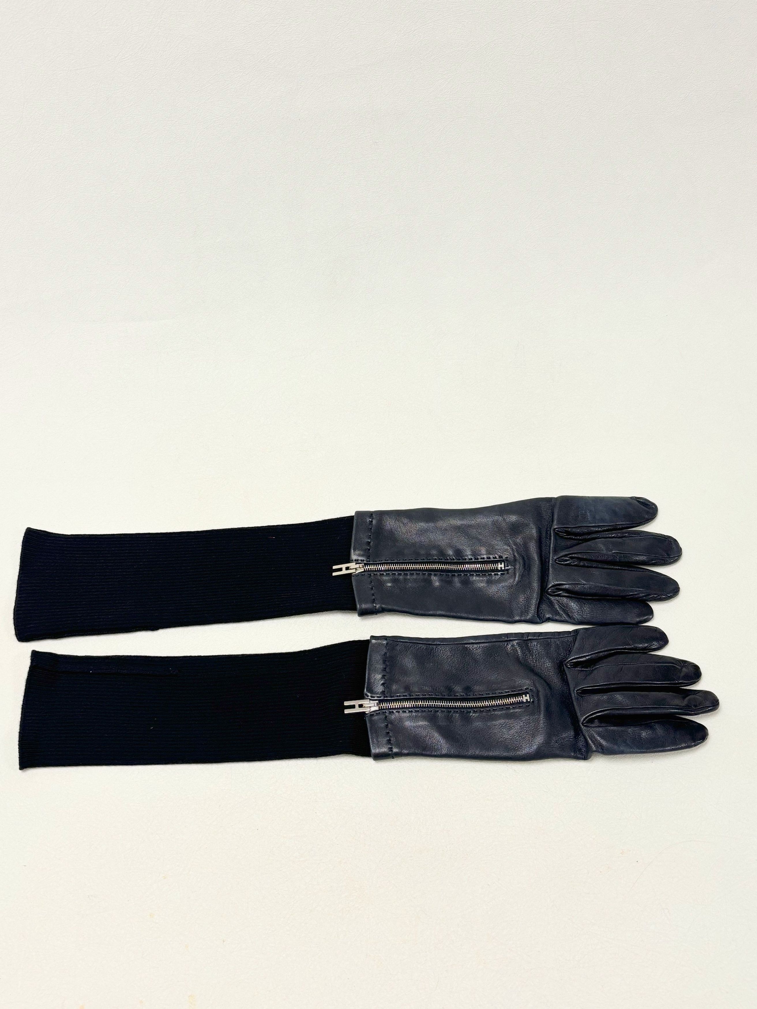 Other HERMÈS Gants en cuir et cachemire Size ONE SIZE - 6 Thumbnail