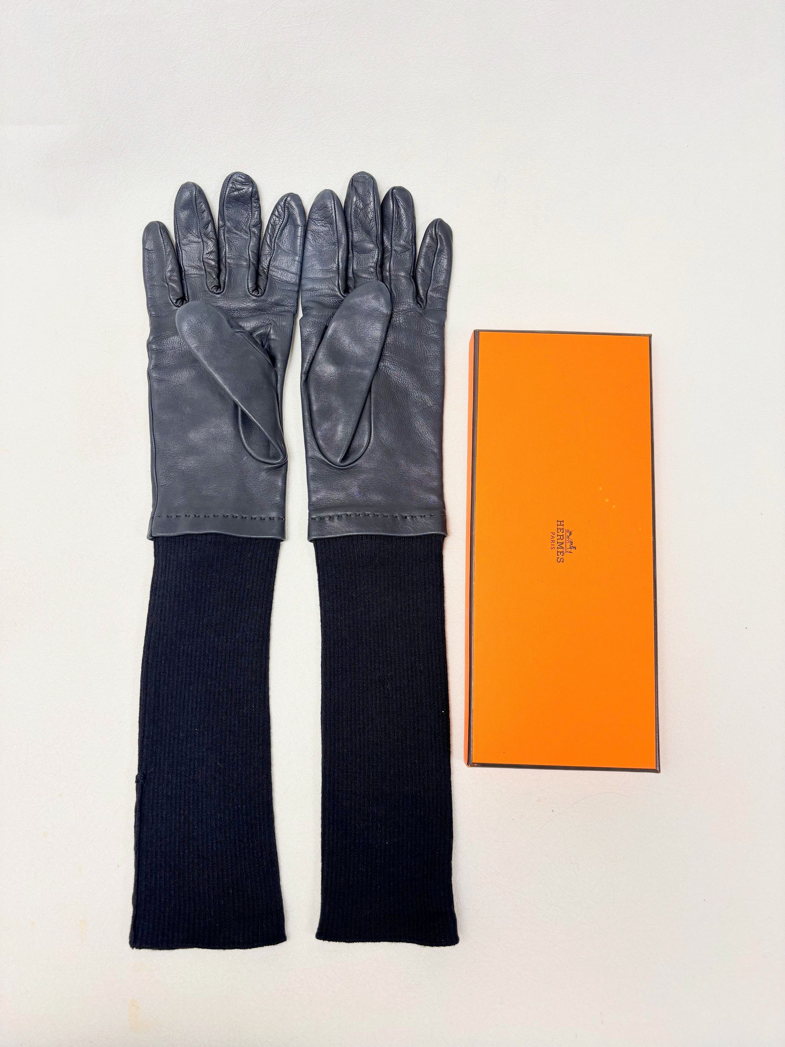 Other HERMÈS Gants en cuir et cachemire Size ONE SIZE - 4 Thumbnail