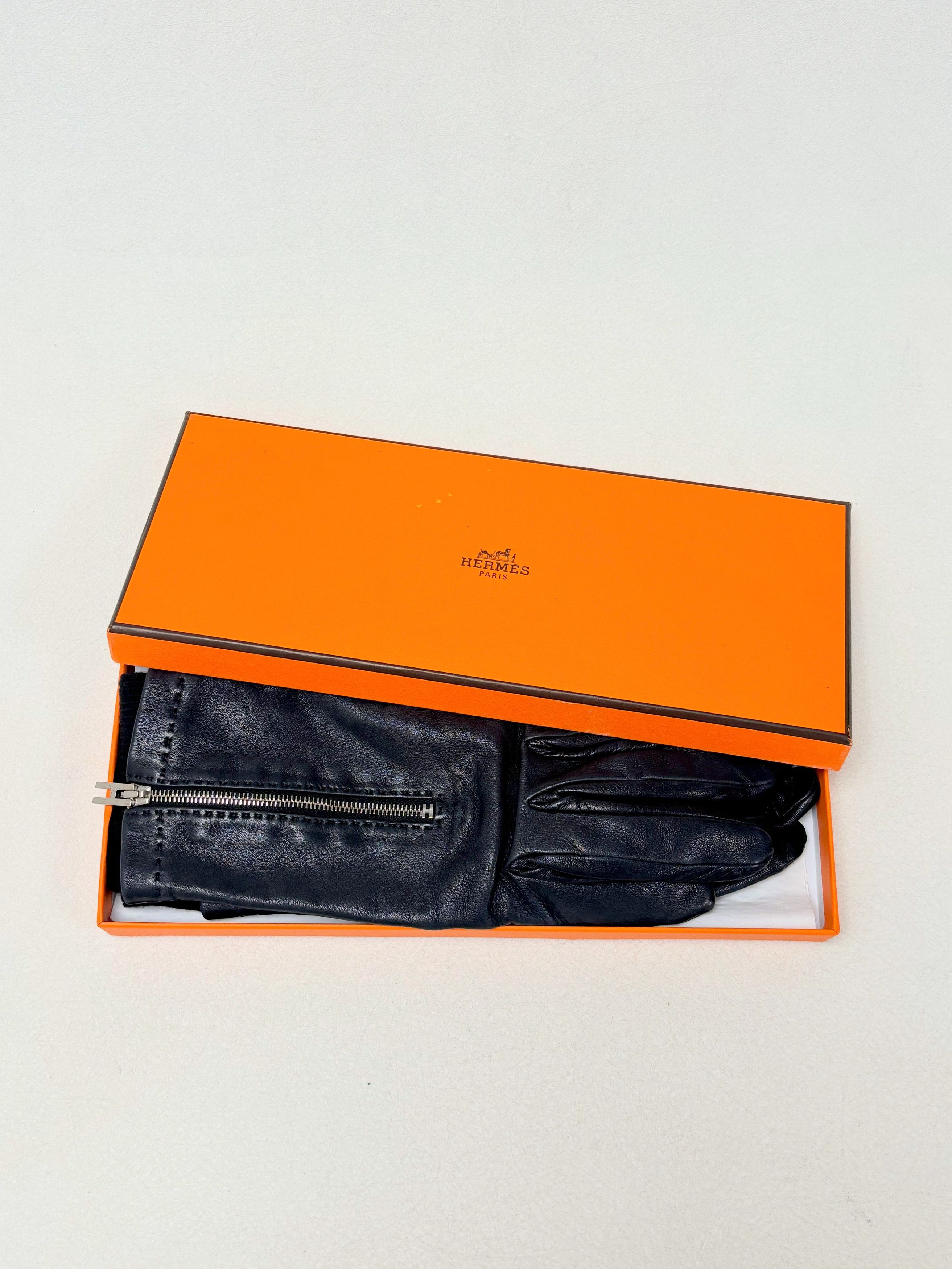 Other HERMÈS Gants en cuir et cachemire Size ONE SIZE - 12 Thumbnail