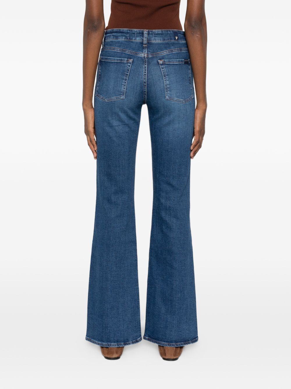7 For All Mankind THE LEGGY BOOTCUT DENIM JEANS Size 27" / US 4 / IT 40 - 2 Thumbnail