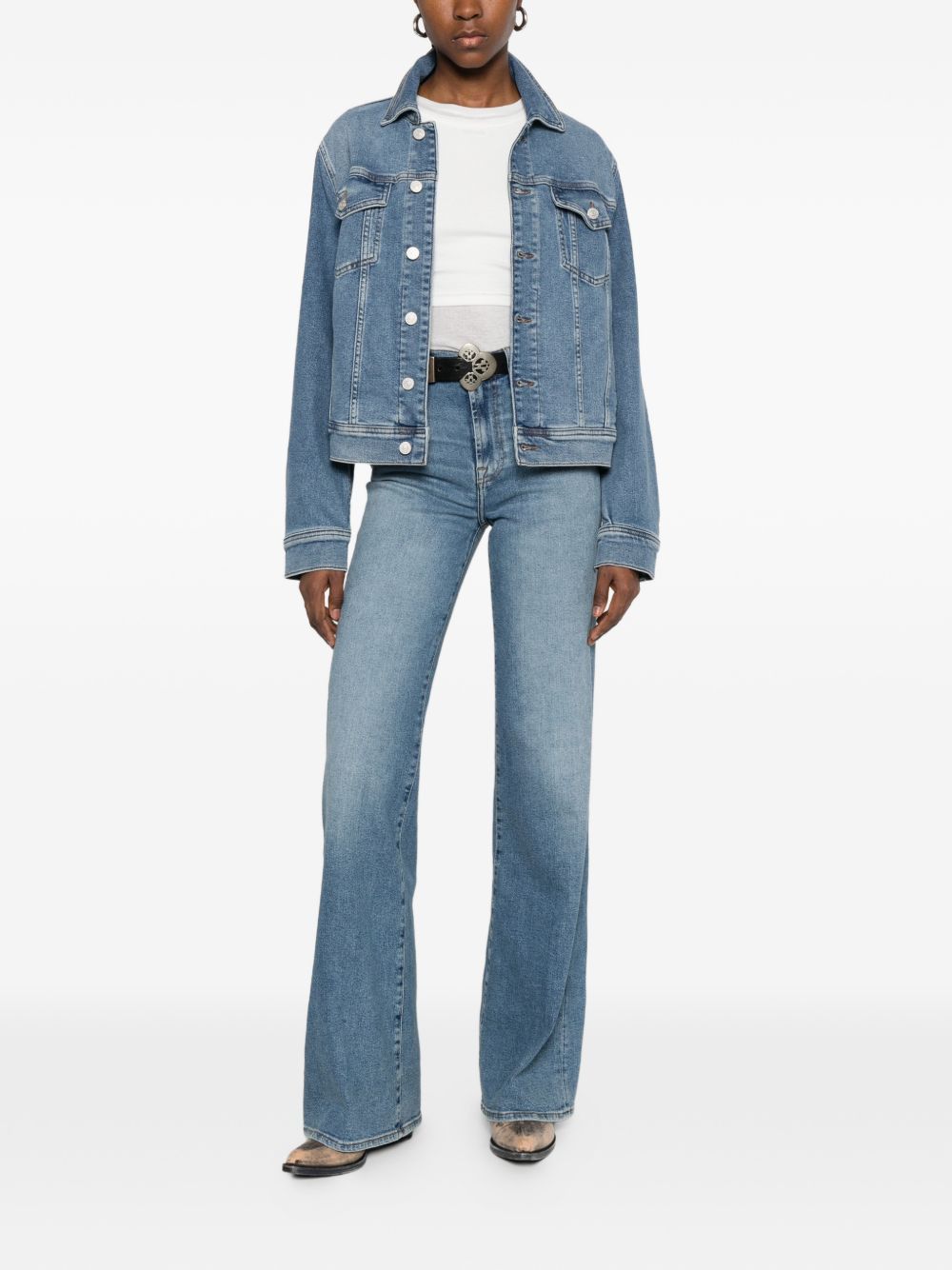 7 For All Mankind ADI DENIM TRUCKER JACKET Size M / US 6-8 / IT 42-44 - 3 Thumbnail