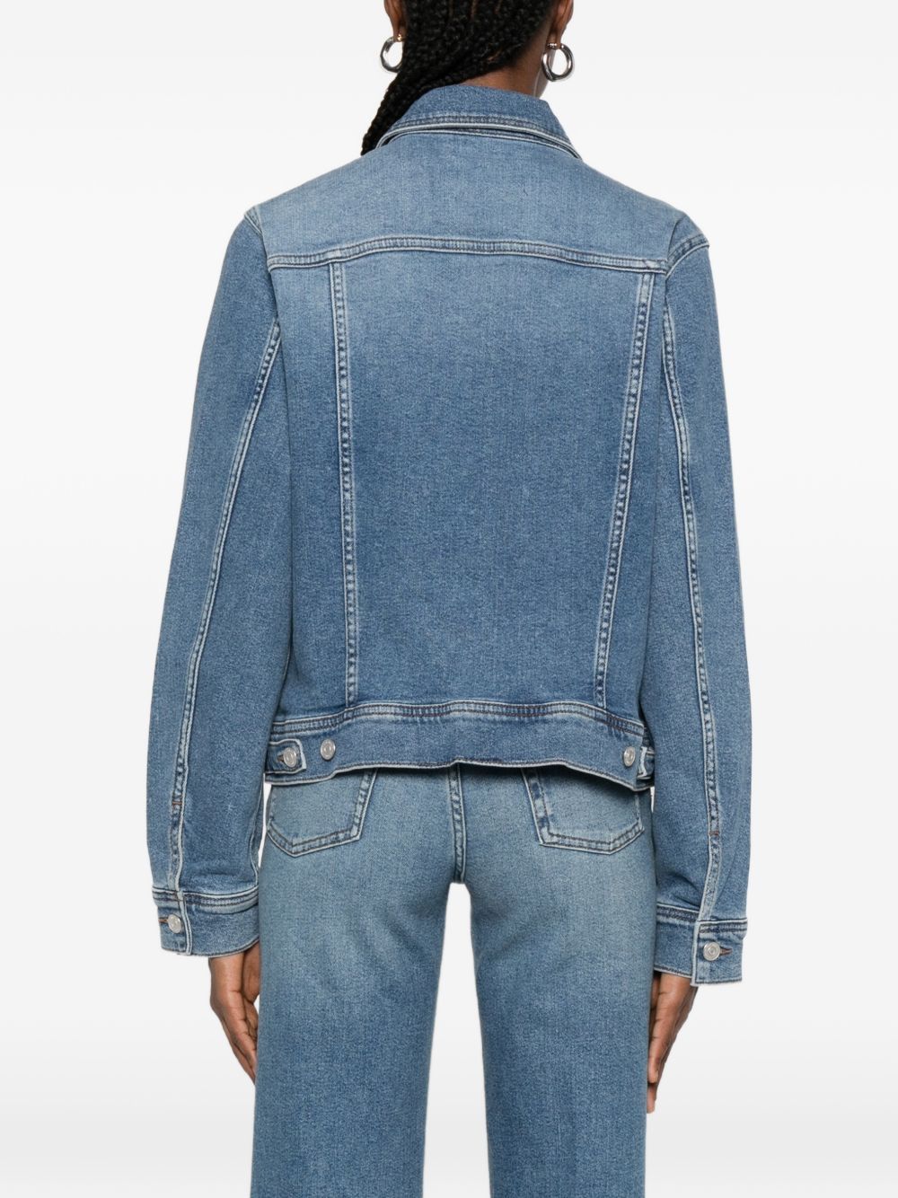 7 For All Mankind ADI DENIM TRUCKER JACKET Size M / US 6-8 / IT 42-44 - 2 Thumbnail