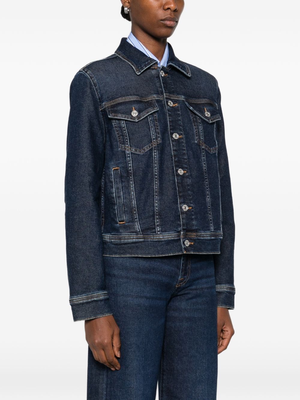 7 For All Mankind ADI DENIM TRUCKER JACKET Size M / US 6-8 / IT 42-44 - 5 Thumbnail