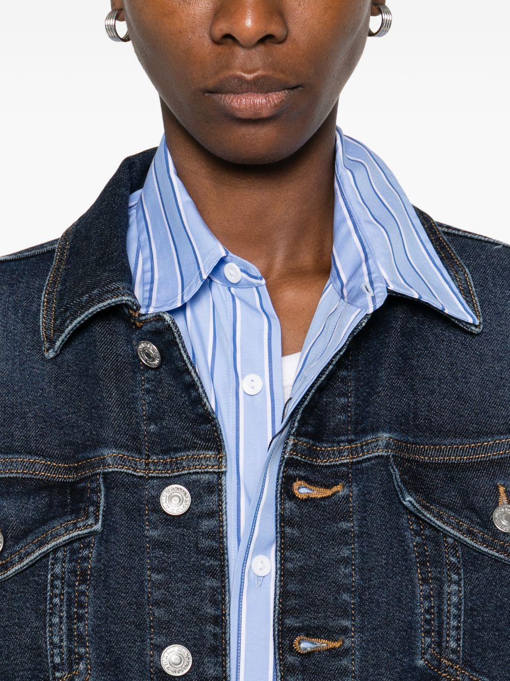 7 For All Mankind ADI DENIM TRUCKER JACKET Size M / US 6-8 / IT 42-44 - 4 Thumbnail