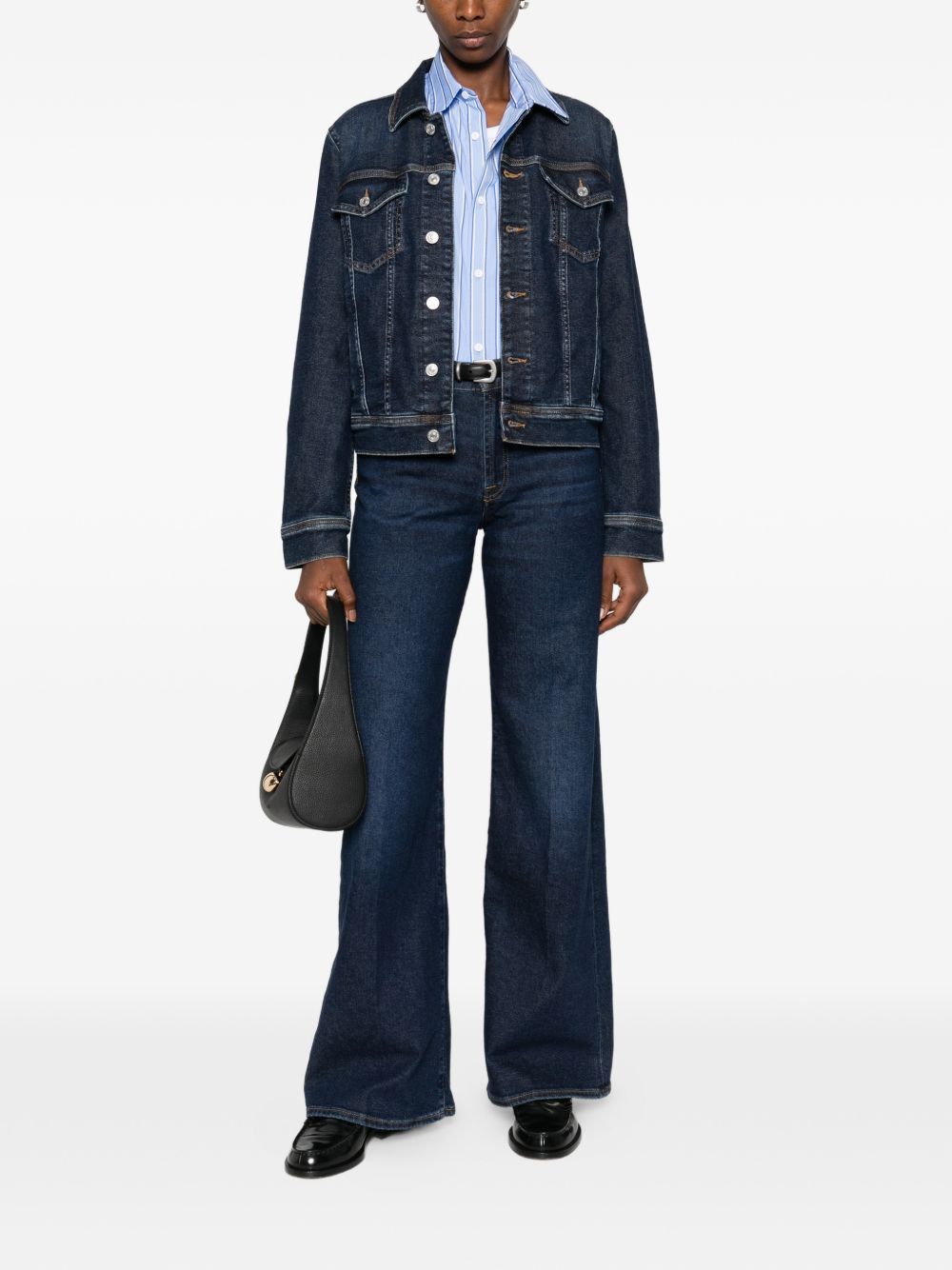 7 For All Mankind ADI DENIM TRUCKER JACKET Size M / US 6-8 / IT 42-44 - 3 Thumbnail