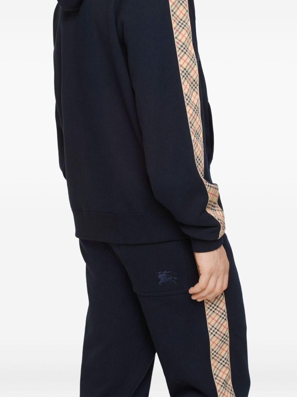 Burberry CHECK MOTIF COTTON HOODIE Size US S / EU 44-46 / 1 - 2 Thumbnail
