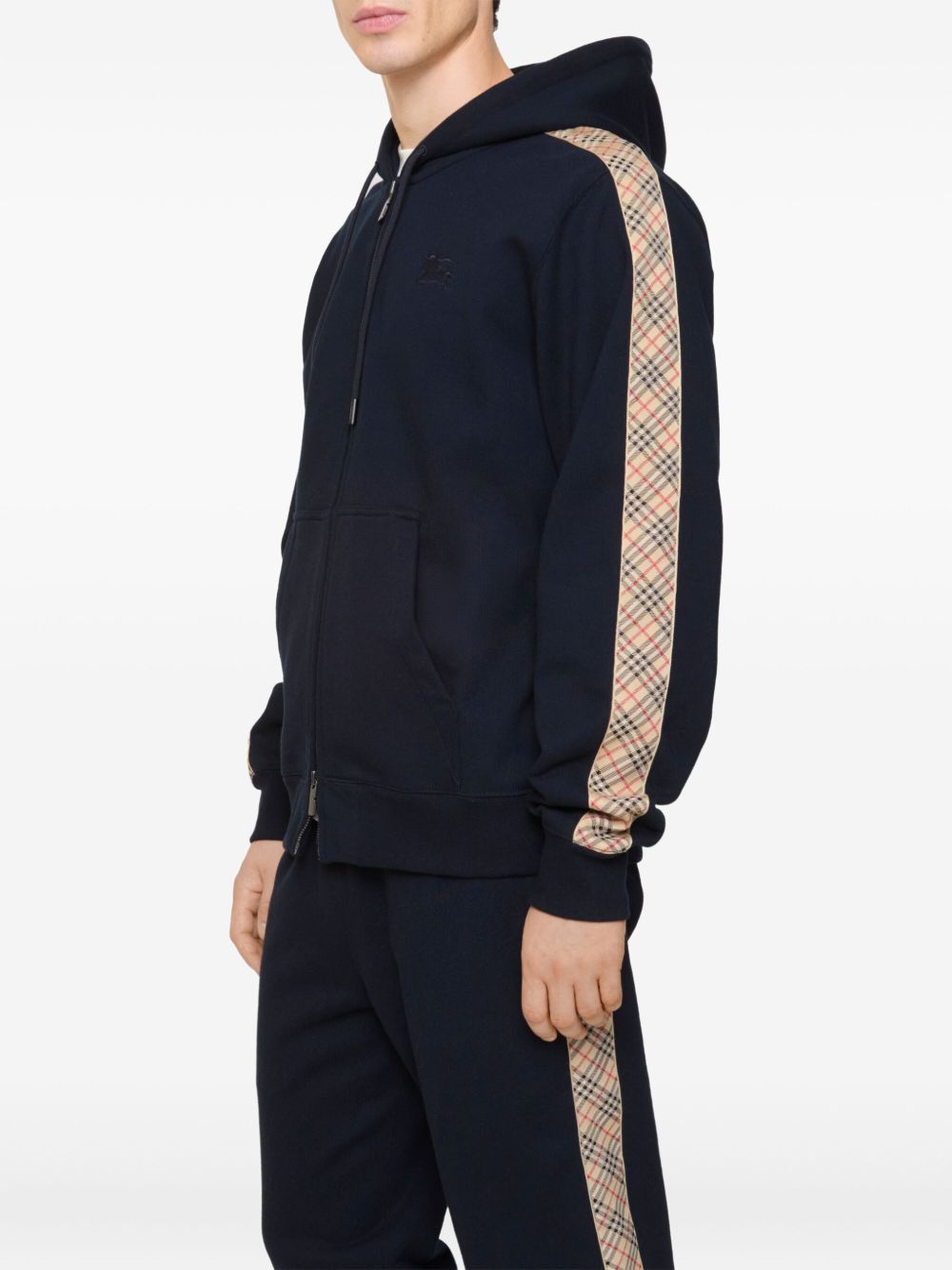 Burberry CHECK MOTIF COTTON HOODIE Size US S / EU 44-46 / 1 - 3 Thumbnail